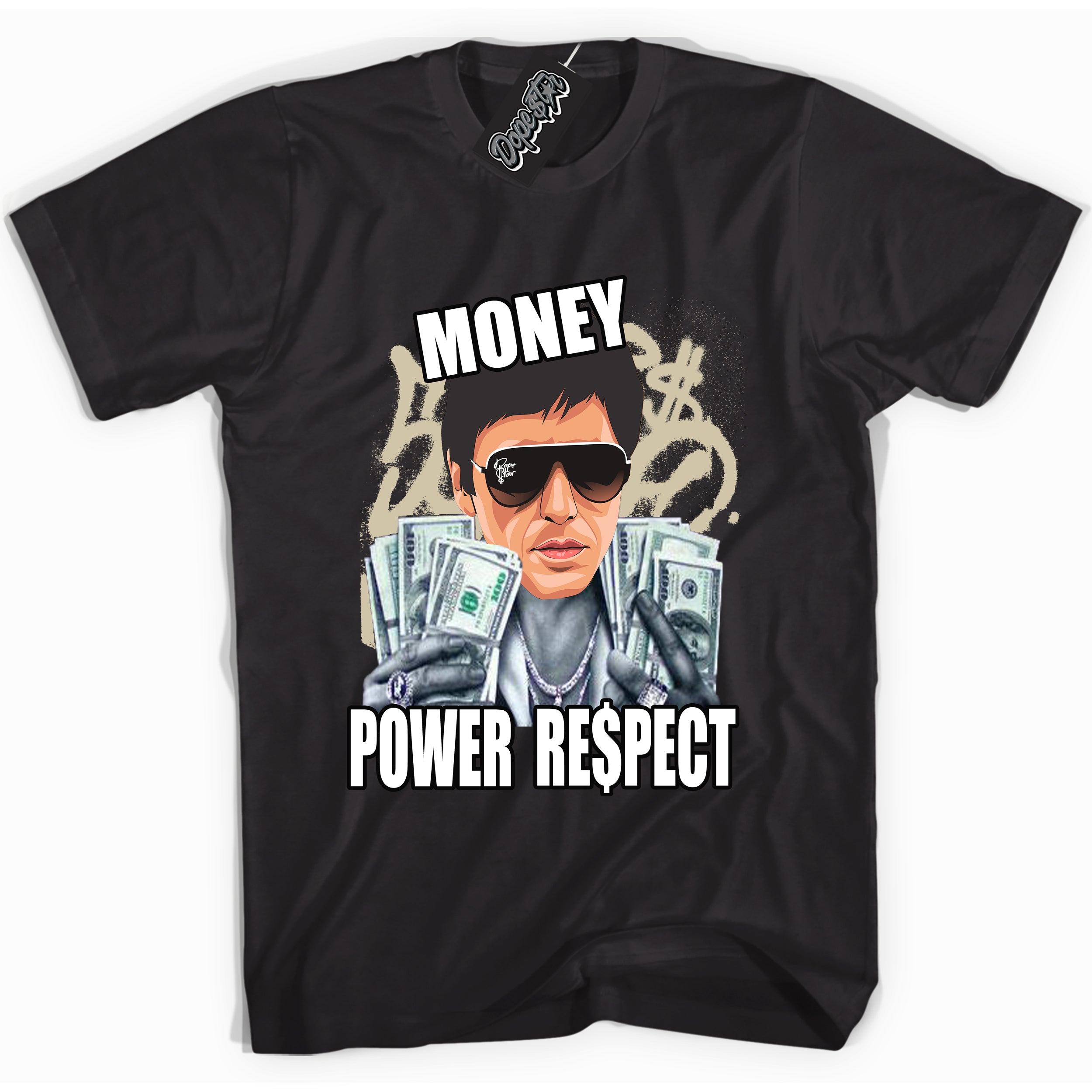 Cool Black Shirt with “ Tony Montana” design that perfectly matches Gratitude 11s Sneakers.