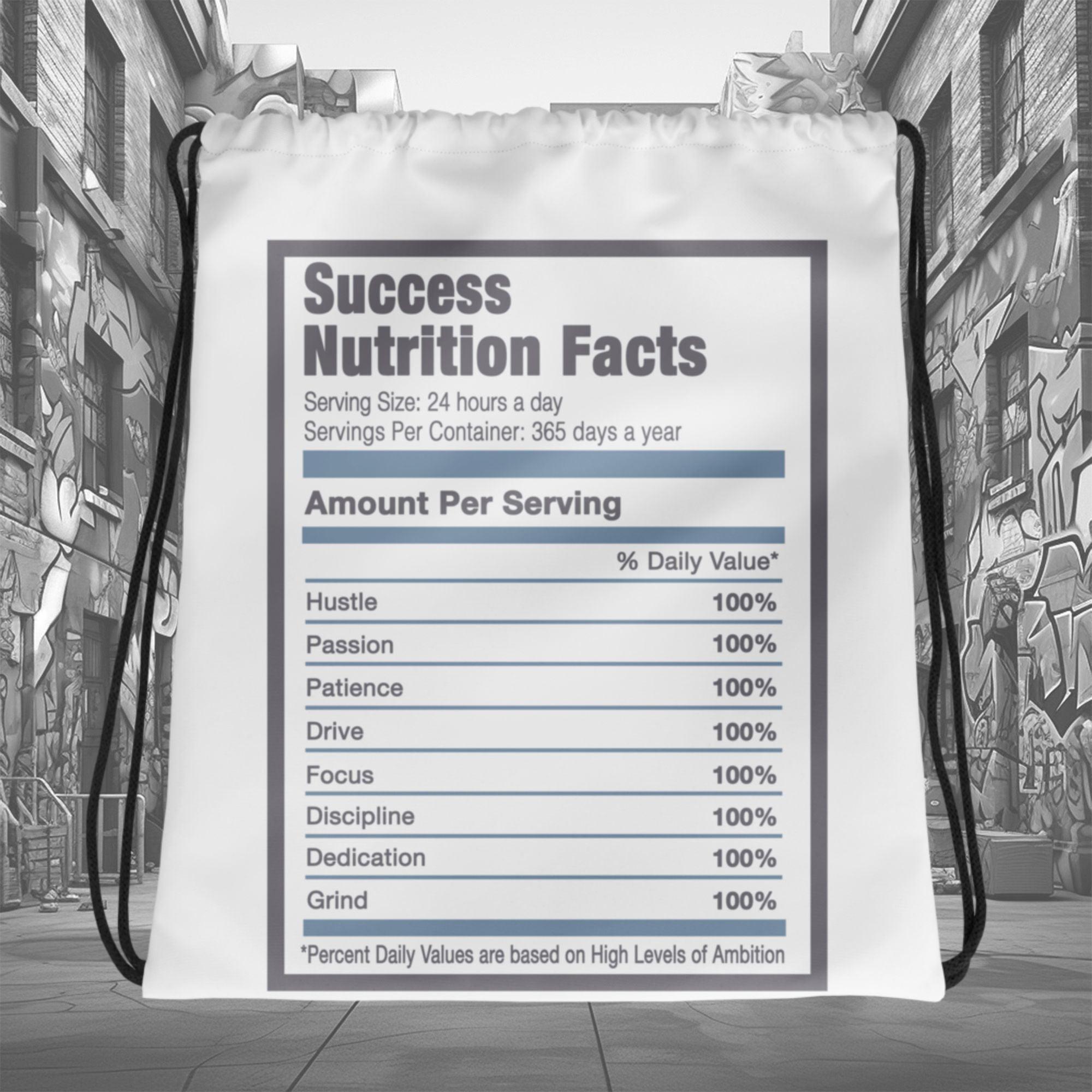 Amazing White Success Nutrition Drawstring Bag Air Jordan 11 Retro Low Cement Grey photo.