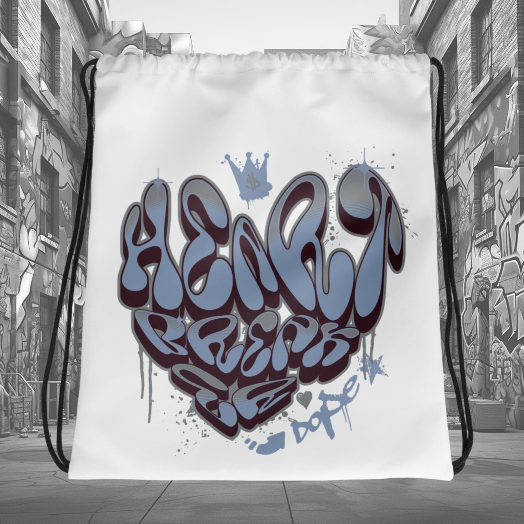Amazing White Heartbreaker Drawstring Bag Air Jordan Burgundy 5 2023 photo.