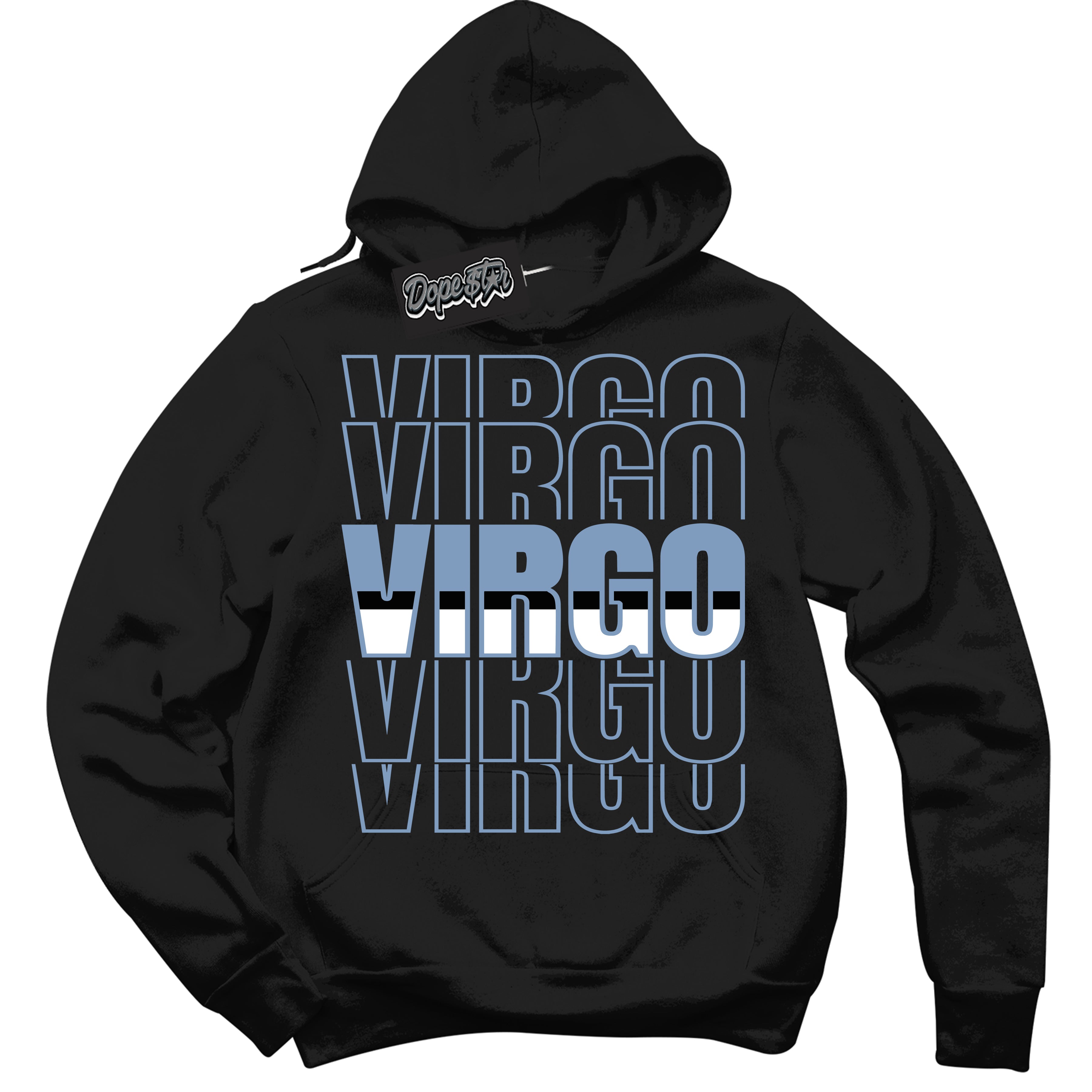 Cool Black Hoodie with “ Virgo ”  design that Perfectly Matches Reverse Oreo 6s Sneakers.