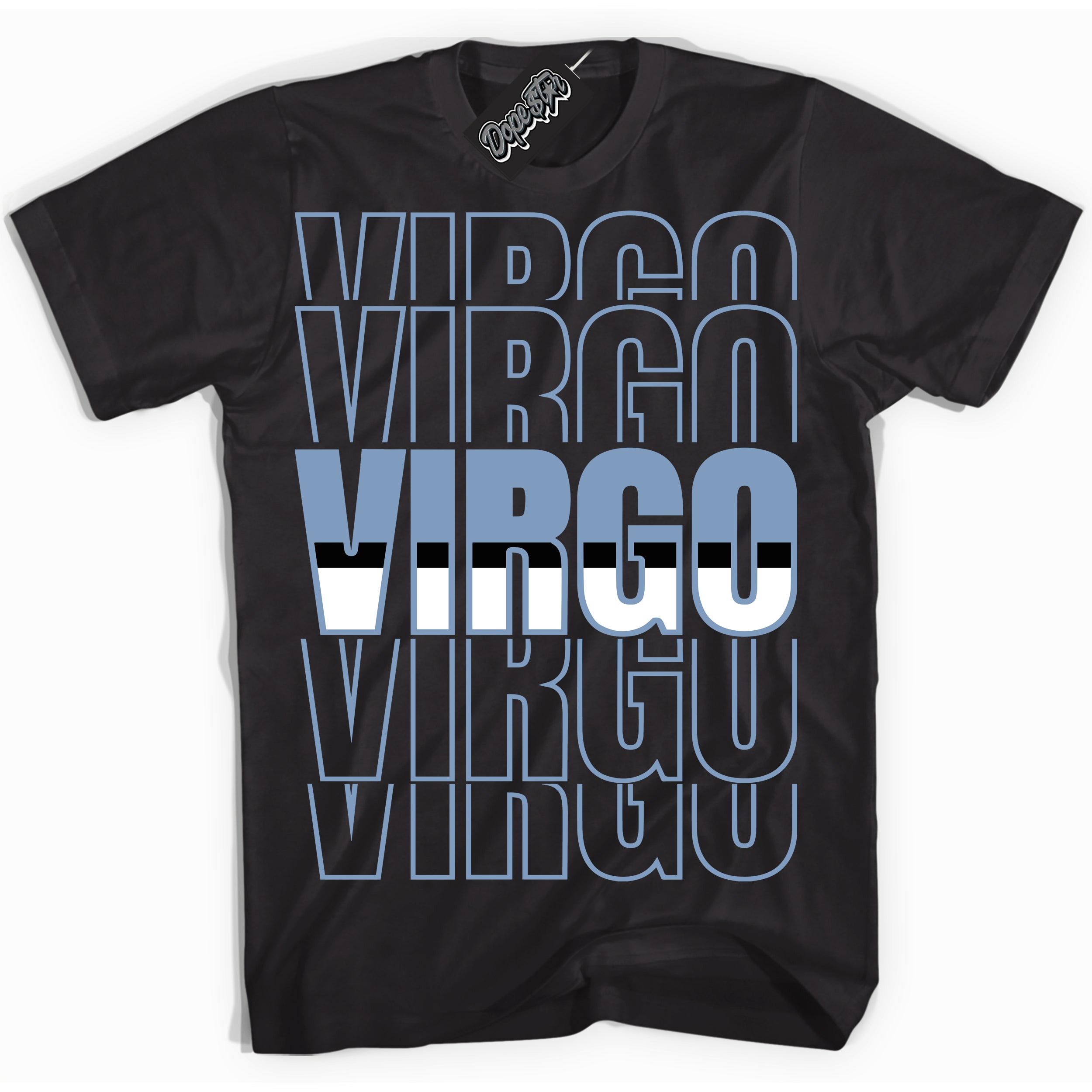 Cool Black Shirt with “ Virgo” design that perfectly matches Reverse Oreo 6s Sneakers.
