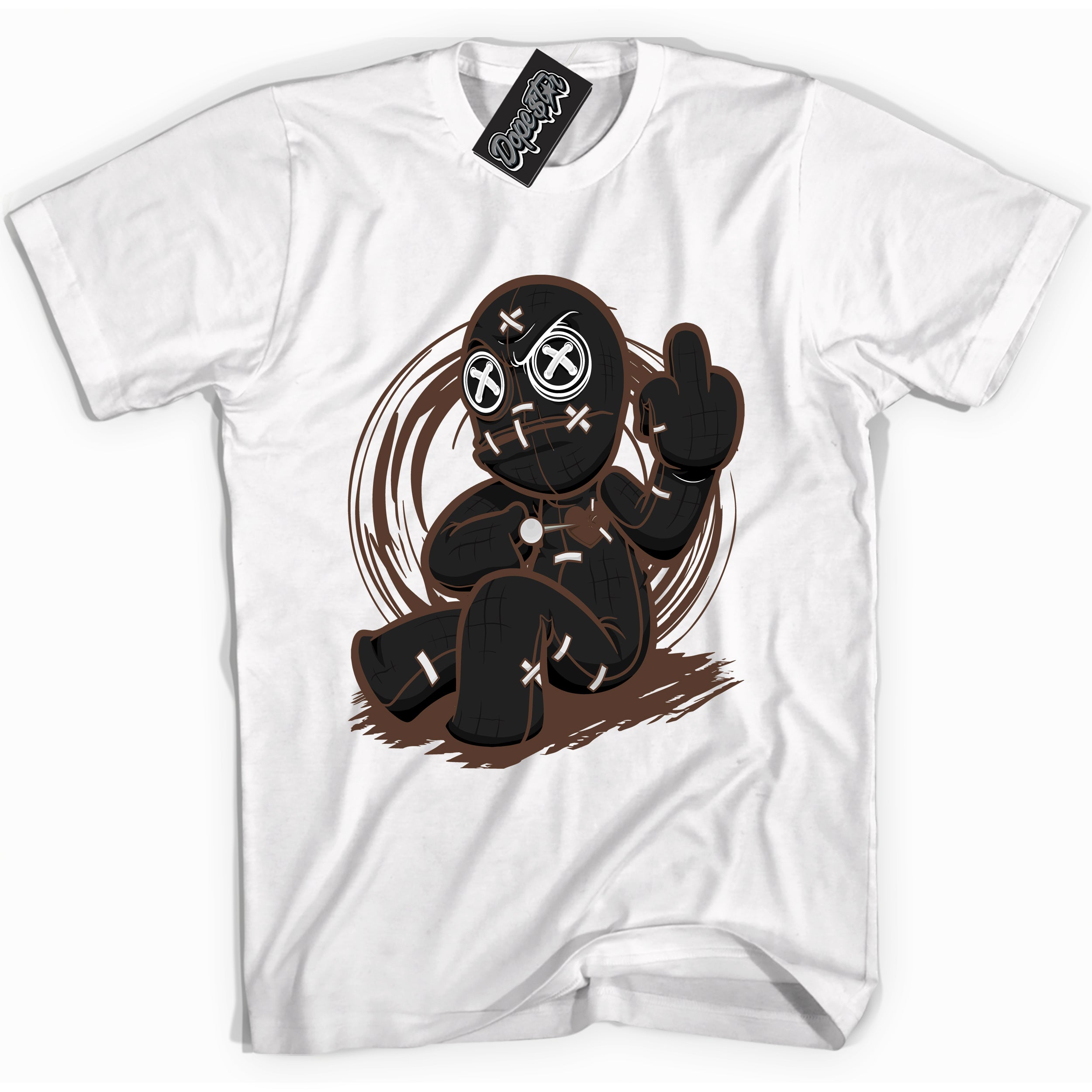 Cool White graphic tee with “ VooDoo Doll ” design, that perfectly matches Palomino 1s sneakers