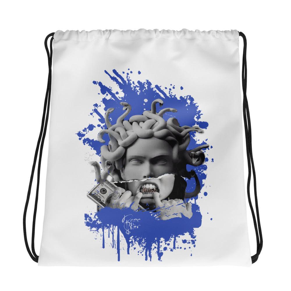 Amazing White MEDUSA Drawstring Bag Nike Dunk Disrupt 2 Hyper Royal photo.