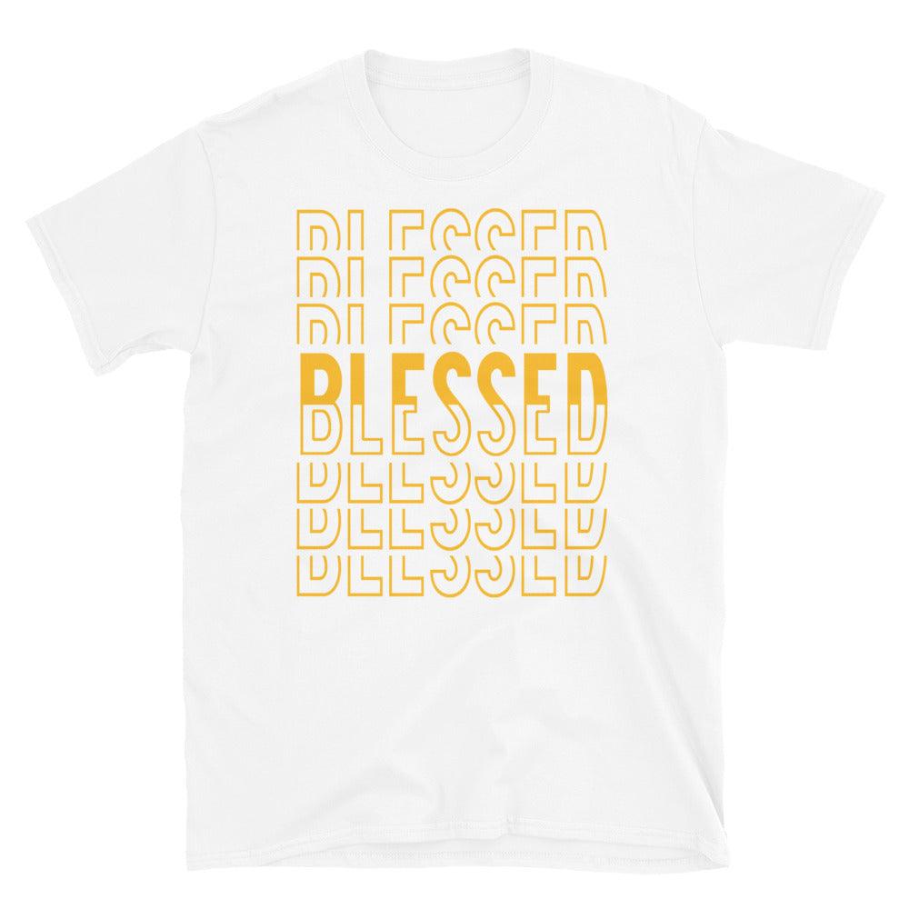 Air Jordan 11 Retro Low Yellow Snakeskin - Blessed Stacks - Sneaker Shirts Outlet