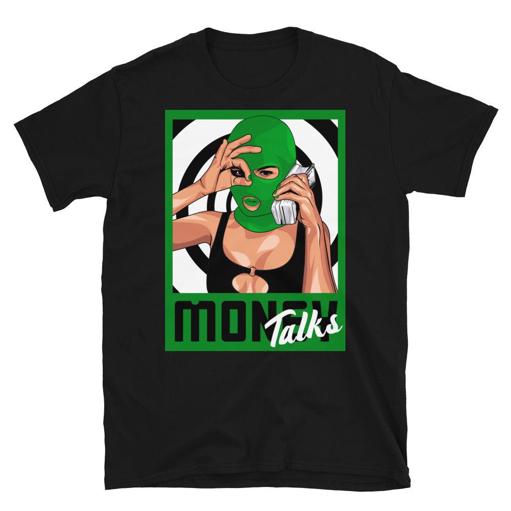 Air Jordan 1 Low Lucky Green Shirt - Money Talks - Sneaker Shirts Outlet