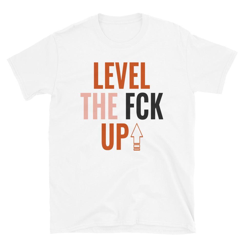Air Jordan 1 Mid Orange Black - Level Up - Sneaker Shirts Outlet