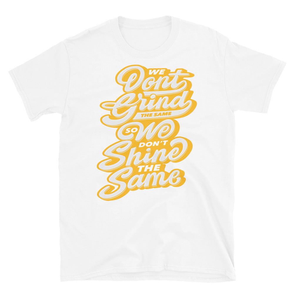 Air Jordan 11 Low Yellow Snakeskin - Don't Grind Don't Shine The Same - Sneaker Shirts Outlet