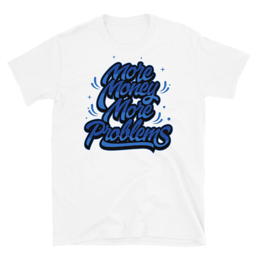 Air Jordan 12 Retro Black Game Royal - More Money More Problems - Sneaker Shirts Outlet