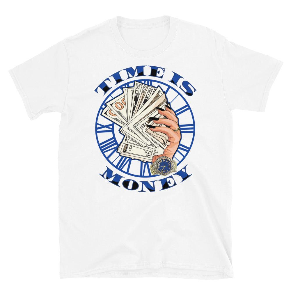 Air Jordan 12 Retro Black Game Royal - Time Is Money - Sneaker Shirts Outlet