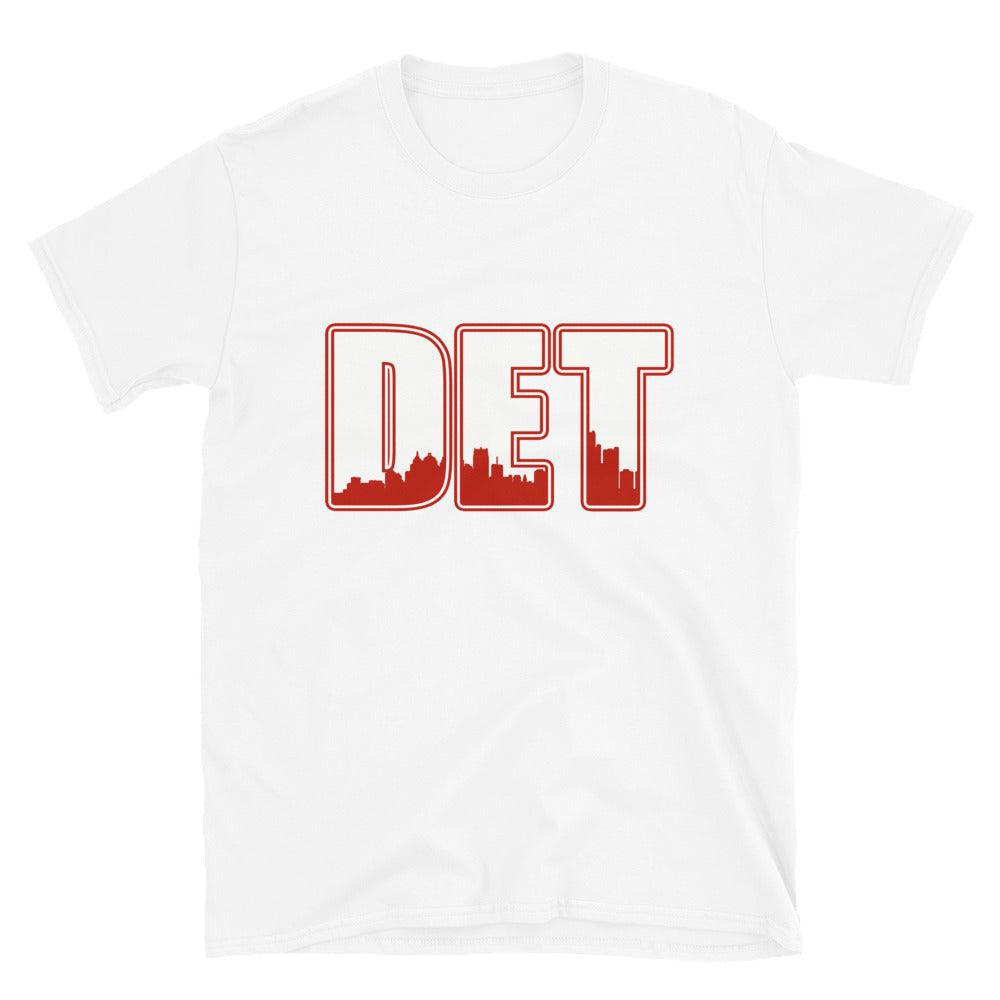 Nike Dunk High White Picante Red - Detroit - Sneaker Shirts Outlet