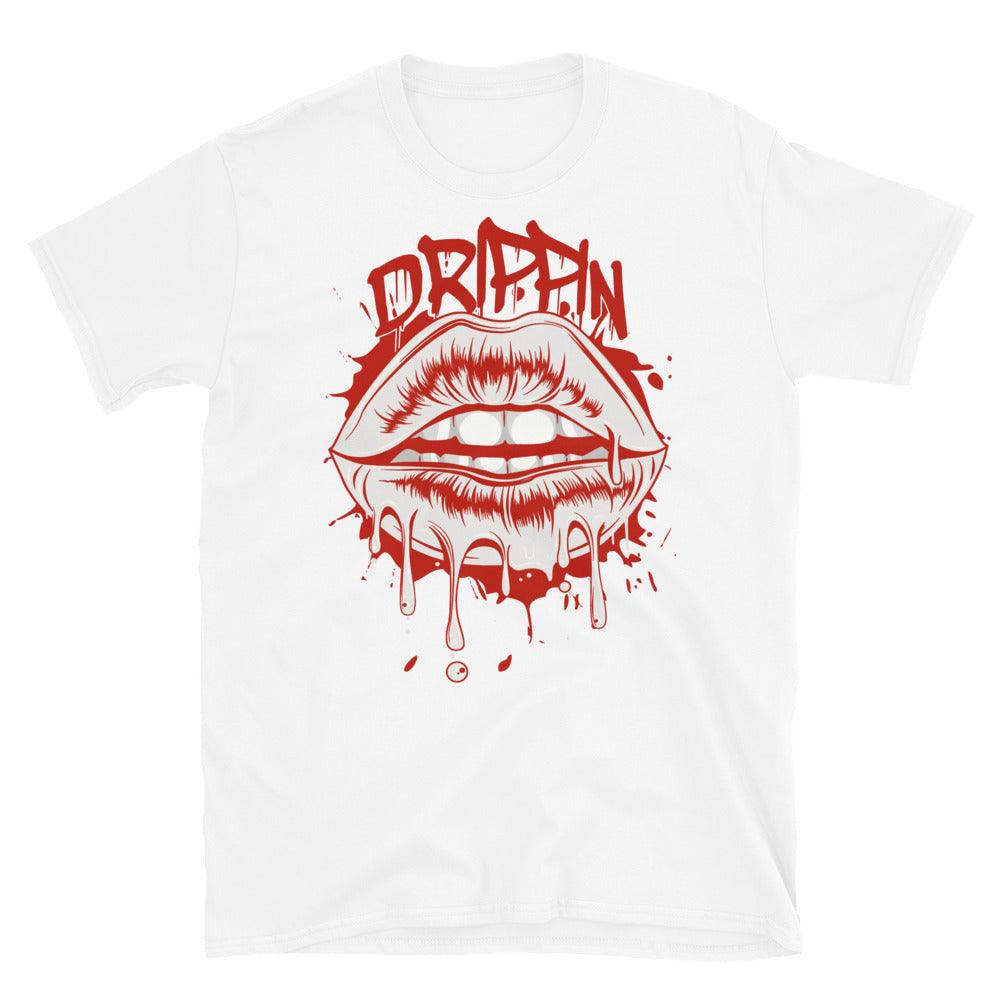 Nike Dunk High White Picante Red - Dripping - Sneaker Shirts Outlet