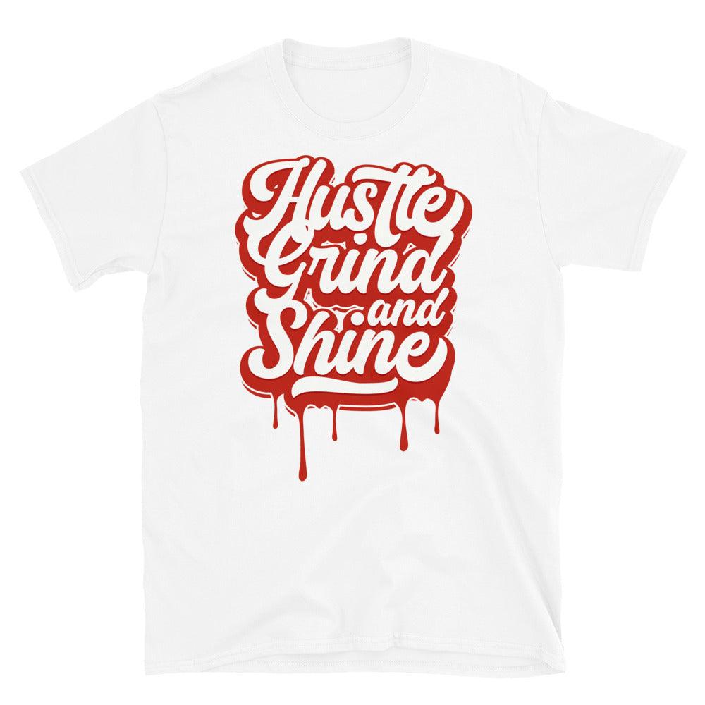 Nike Dunk High White Picante Red - Hustle Grind & Shine - Sneaker Shirts Outlet