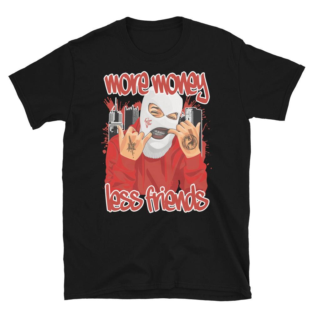 Nike Dunk High White Picante Red - More Money Less Friends - Sneaker Shirts Outlet