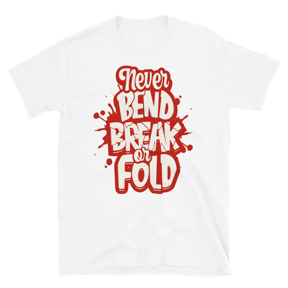 Nike Dunk High White Picante Red - Never Bend Break Or Fold - Sneaker Shirts Outlet