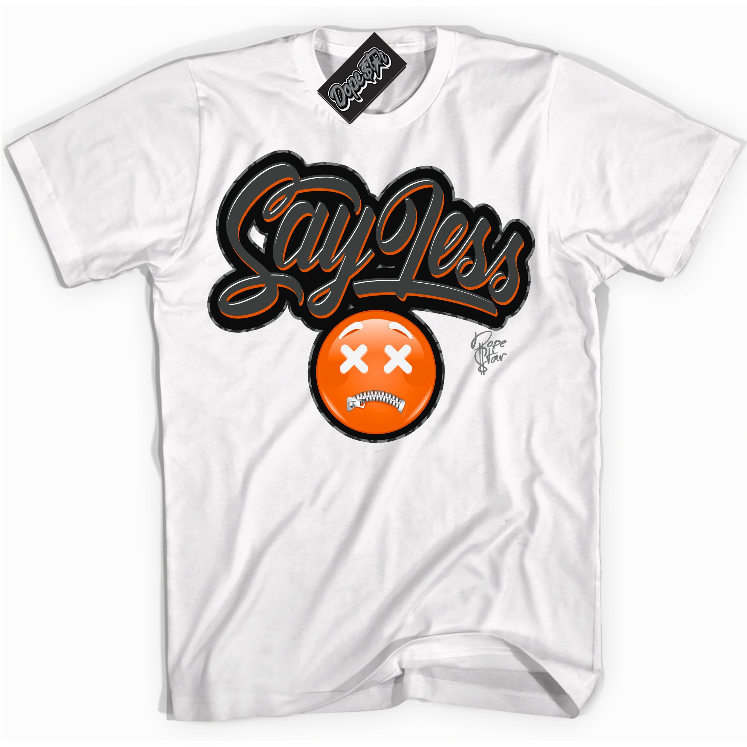 Cool White graphic tee with “ Say Less ” design, that perfectly matches Fear Pack 3s sneakers
