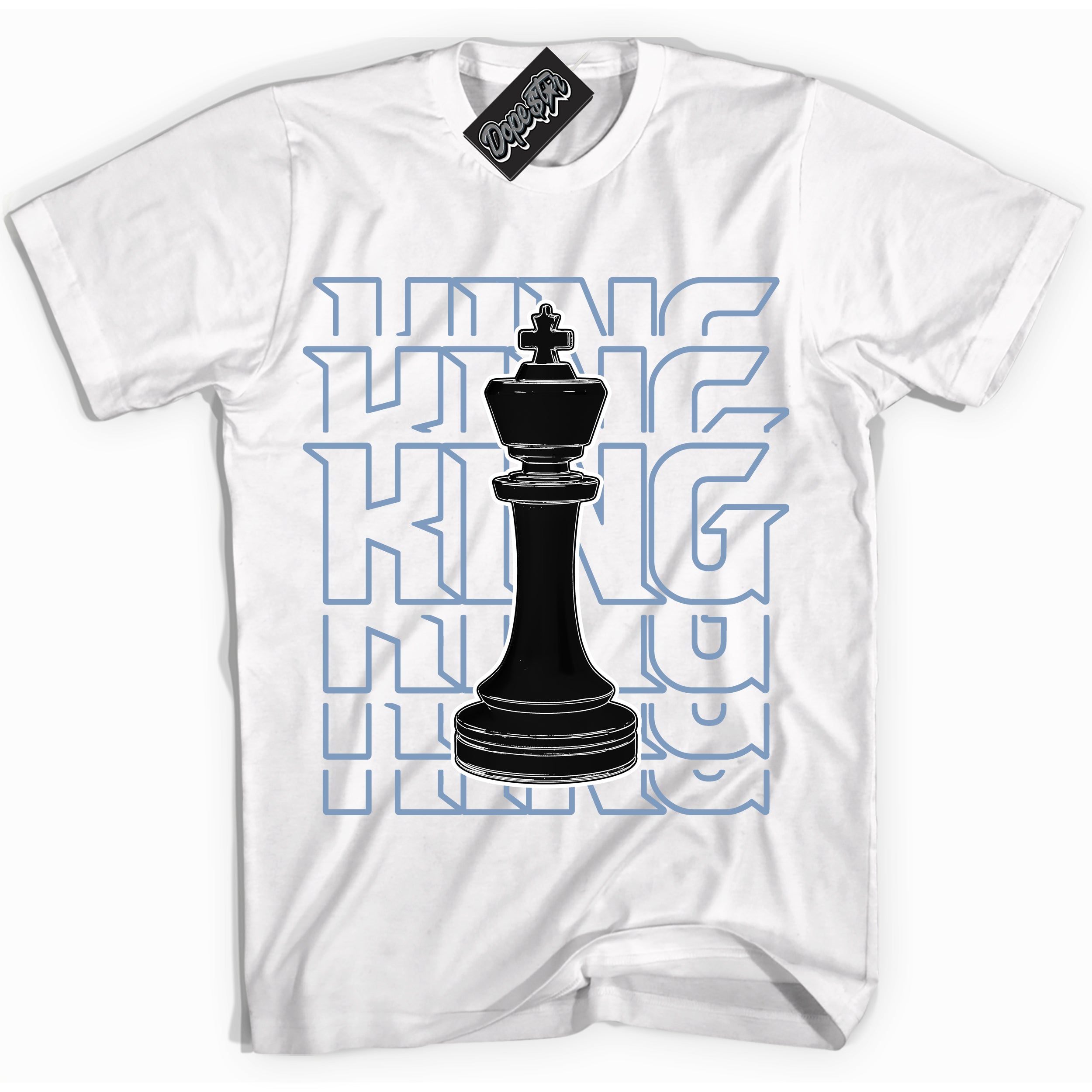 Cool White Shirt with “ King Chess” design that perfectly matches Reverse Oreo 6s Sneakers.