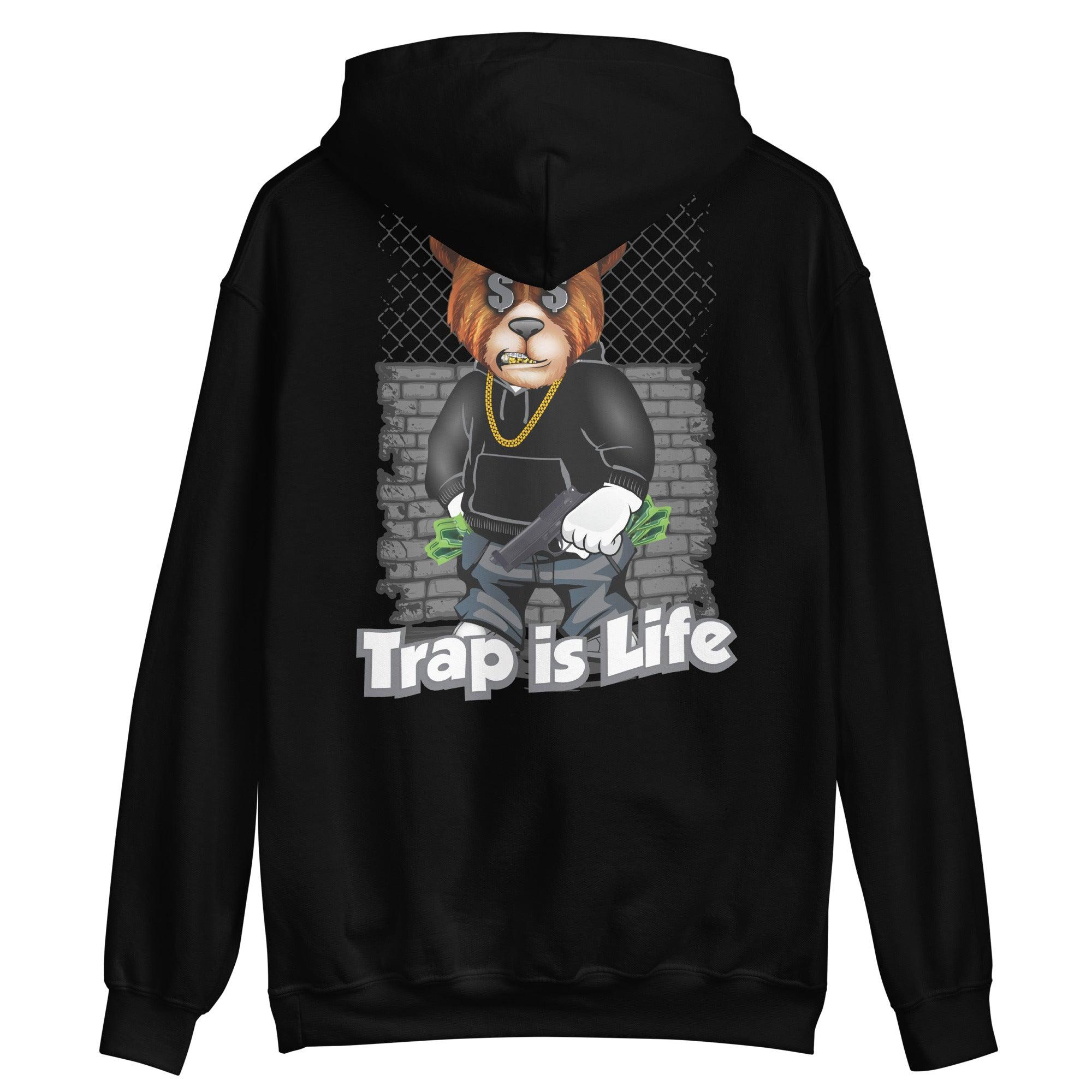 High Stealth 1s DopeStar Hoodie Trap is Life Bear - Sneaker Shirts Outlet