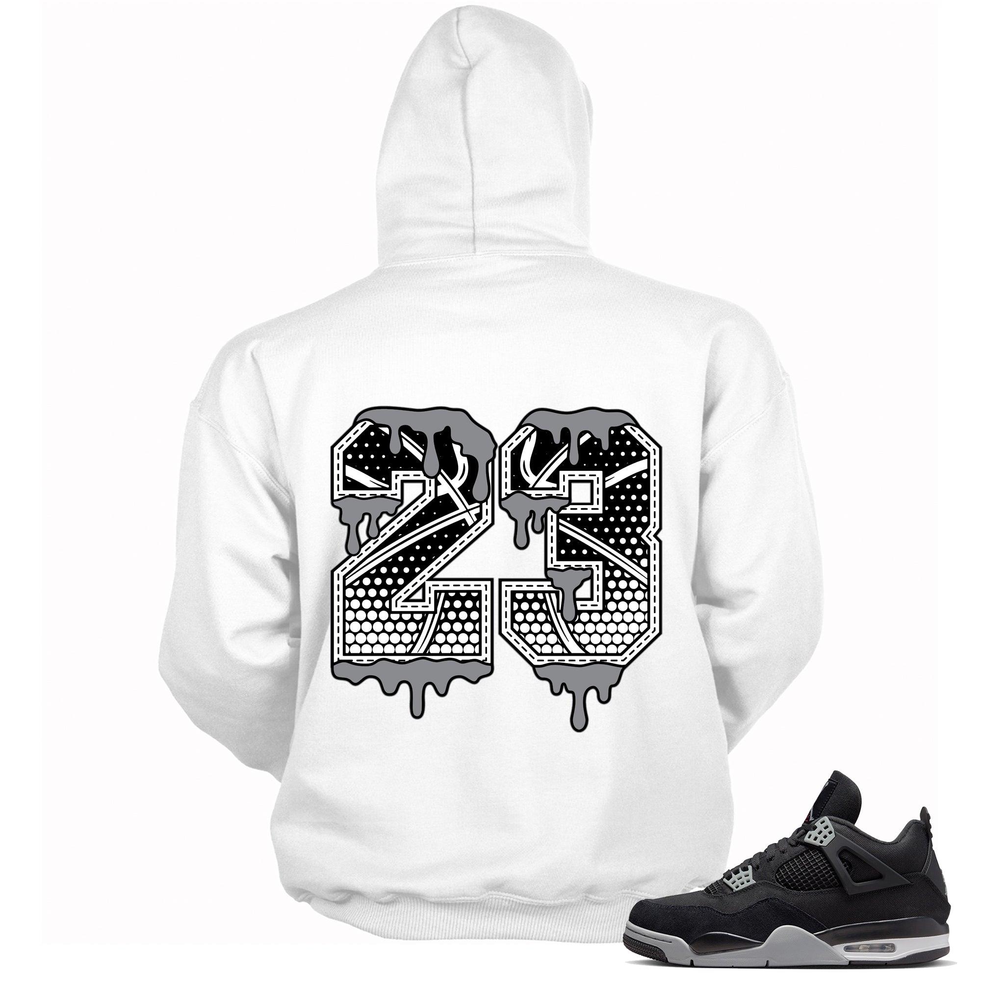 23 Ball Sneaker Sweatshirt AJ 4 Retro SE Black Canvas photo