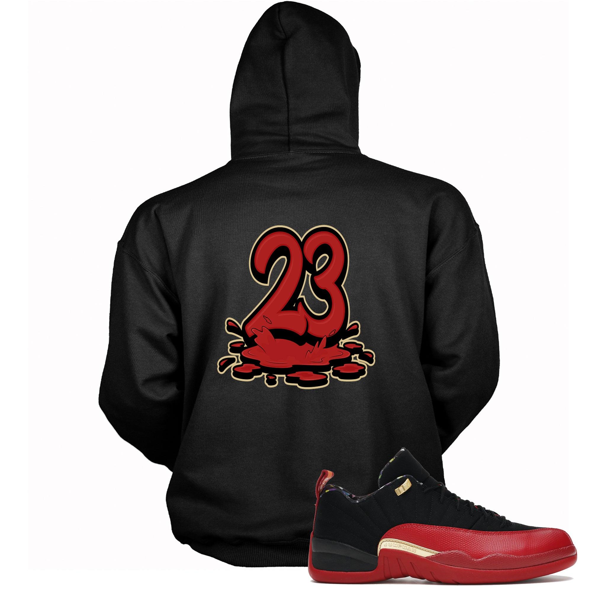 Number 23 Melting Hoodie AJ 12 Low SE Super Bowl LV photo