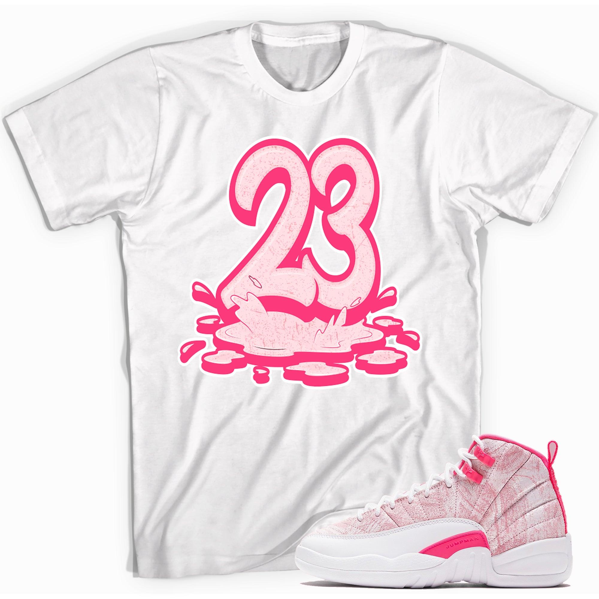 23 Melting Shirt AJ 12 Retro Arctic Punch Hyper Pink photo