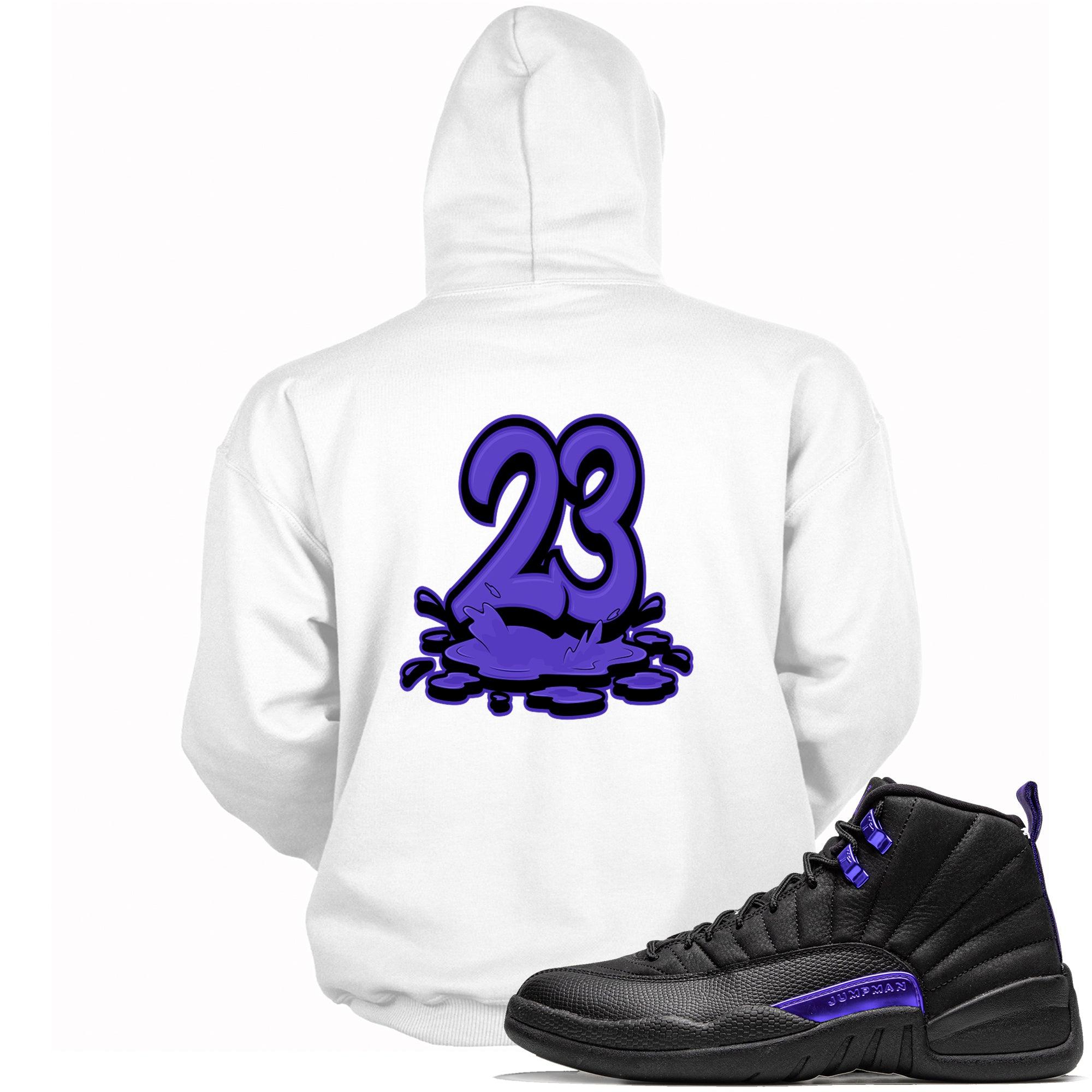 23 Melting Hoodie AJ 12 Retro Black Dark Concord Sneakers photo