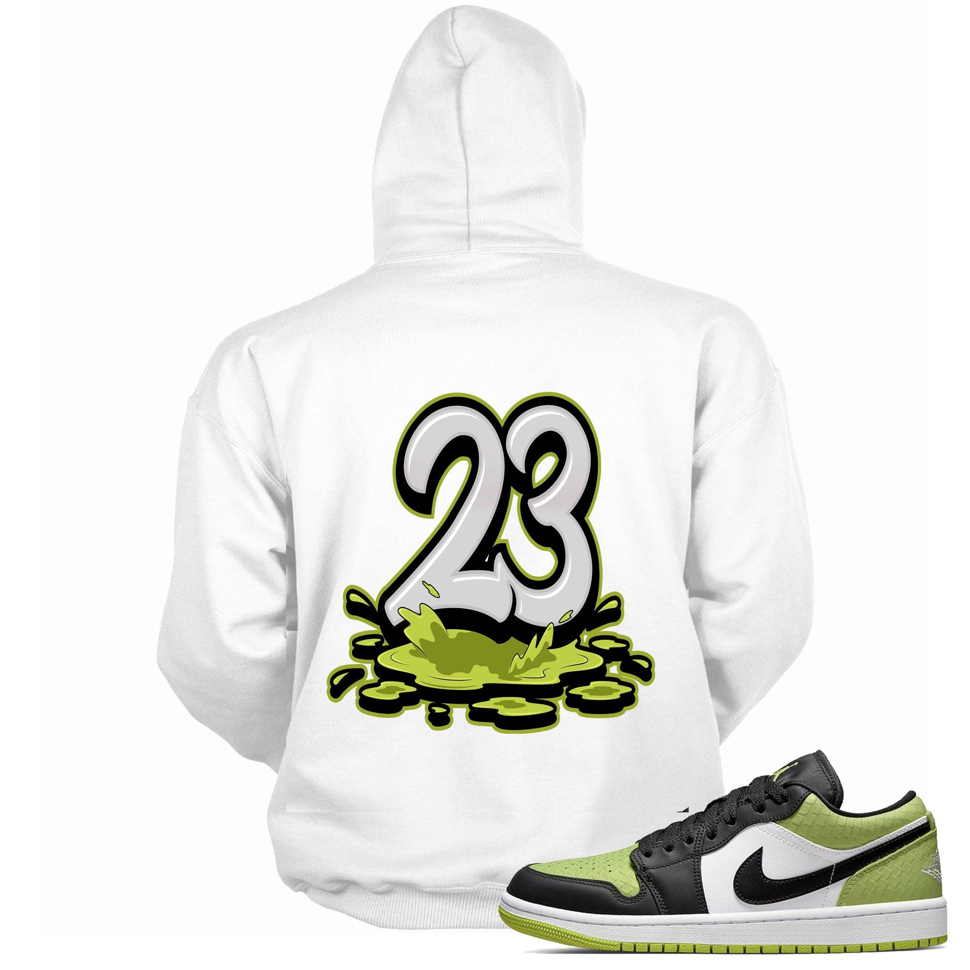 23 Melting Hoodie AJ 1 Low Snakeskin Vivid Green photo