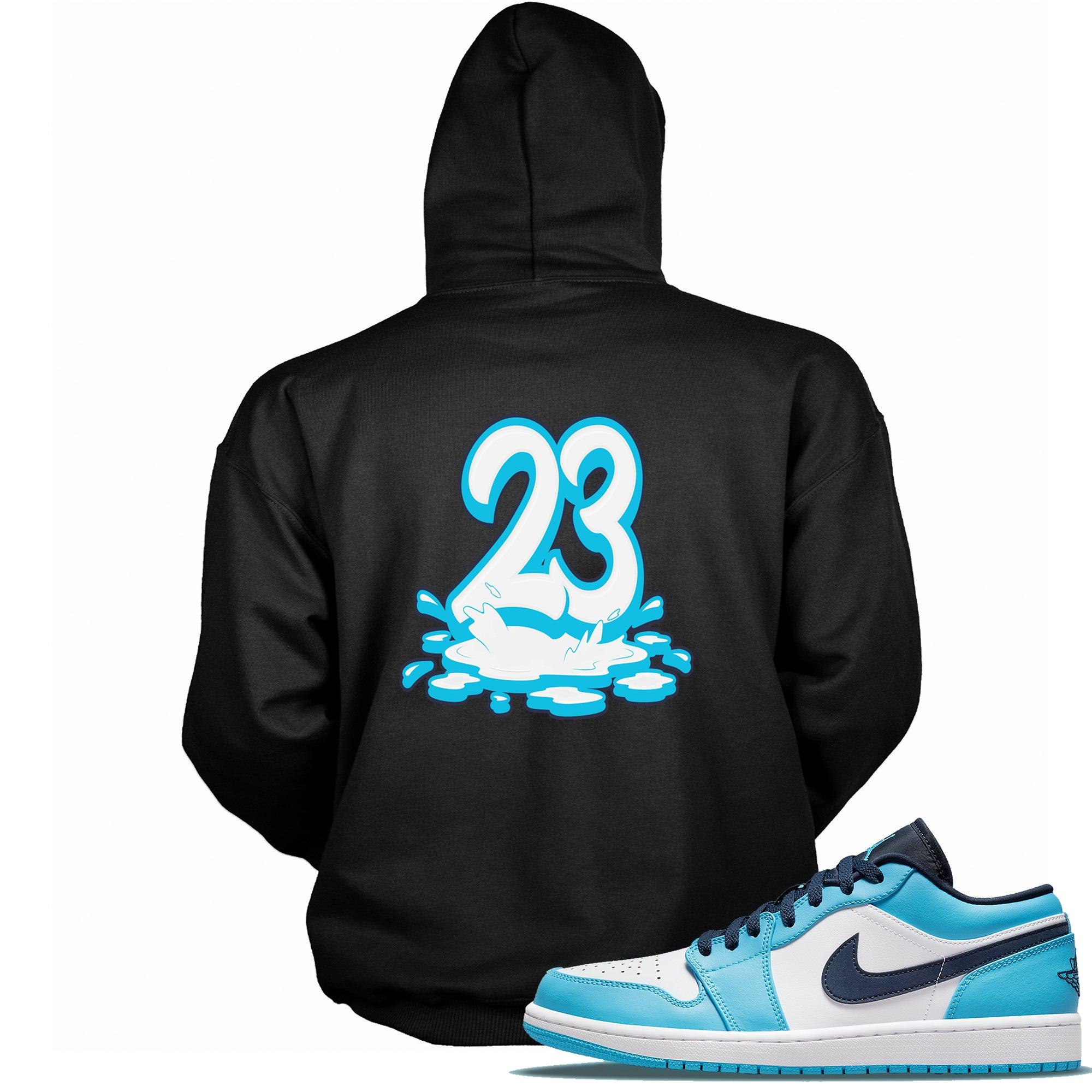 Number 23 Melting Hoodie AJ 1 Low UNC 2021 photo
