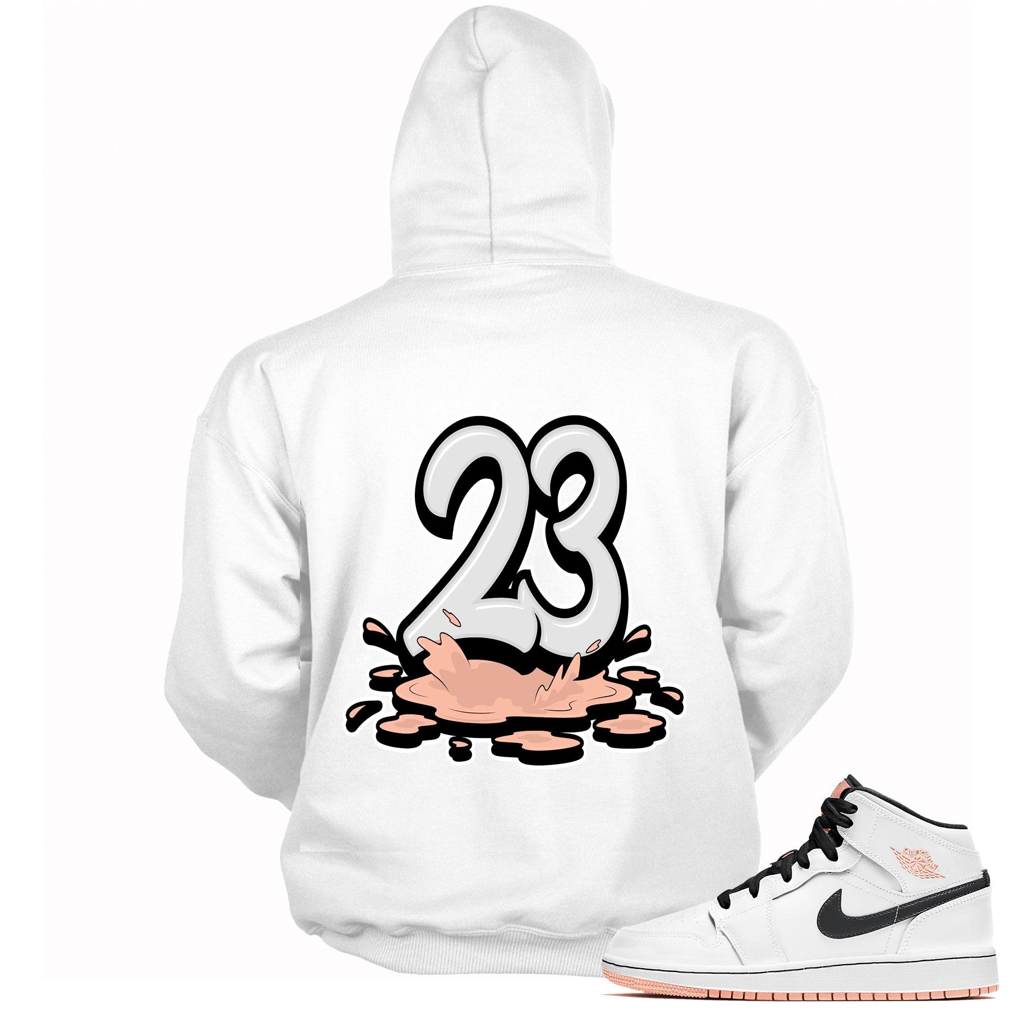 Number 23 Melting Hoodie AJ 1 Mid Arctic Orange photo