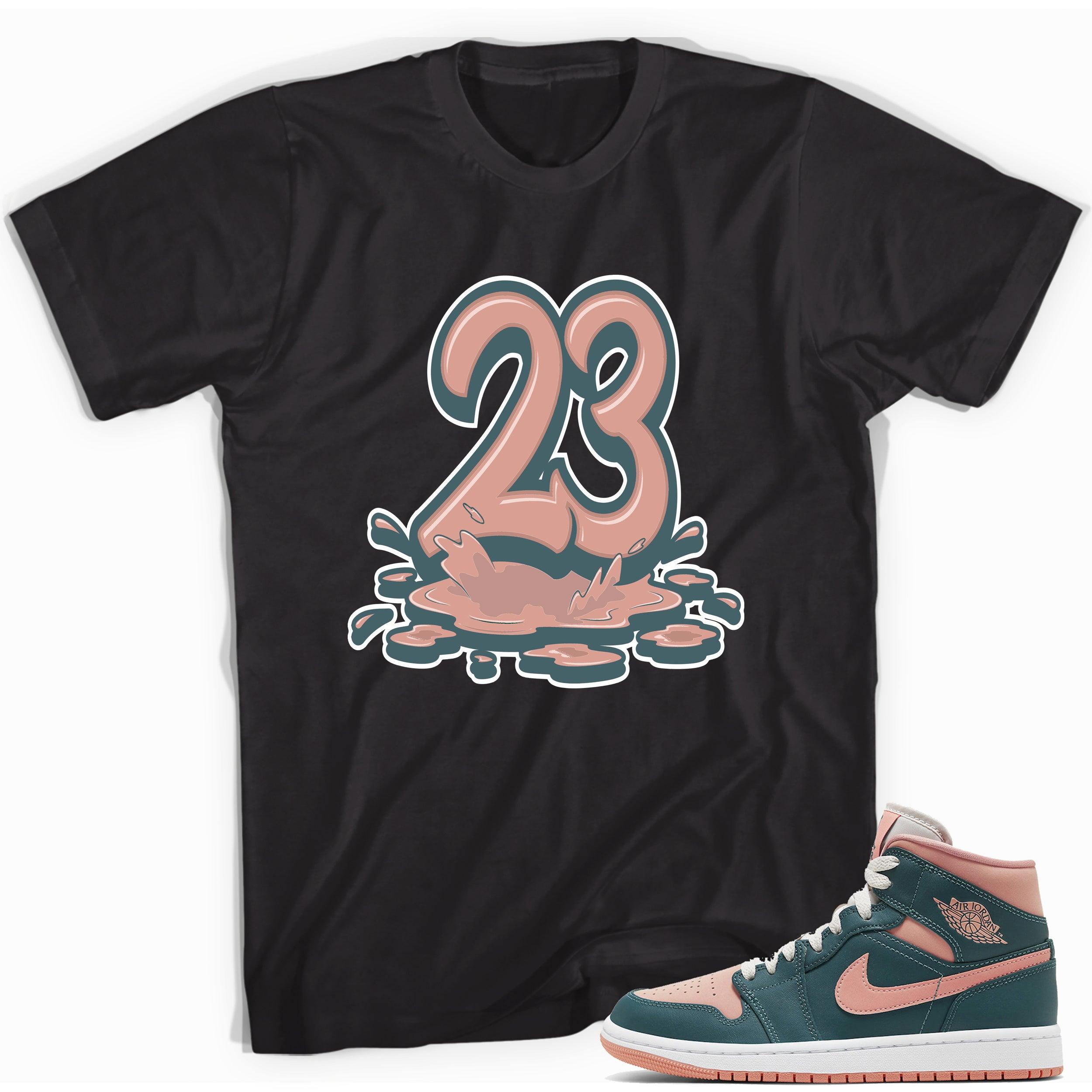 23 Melting Shirt AJ 1 Mid Dark Teal Green photo