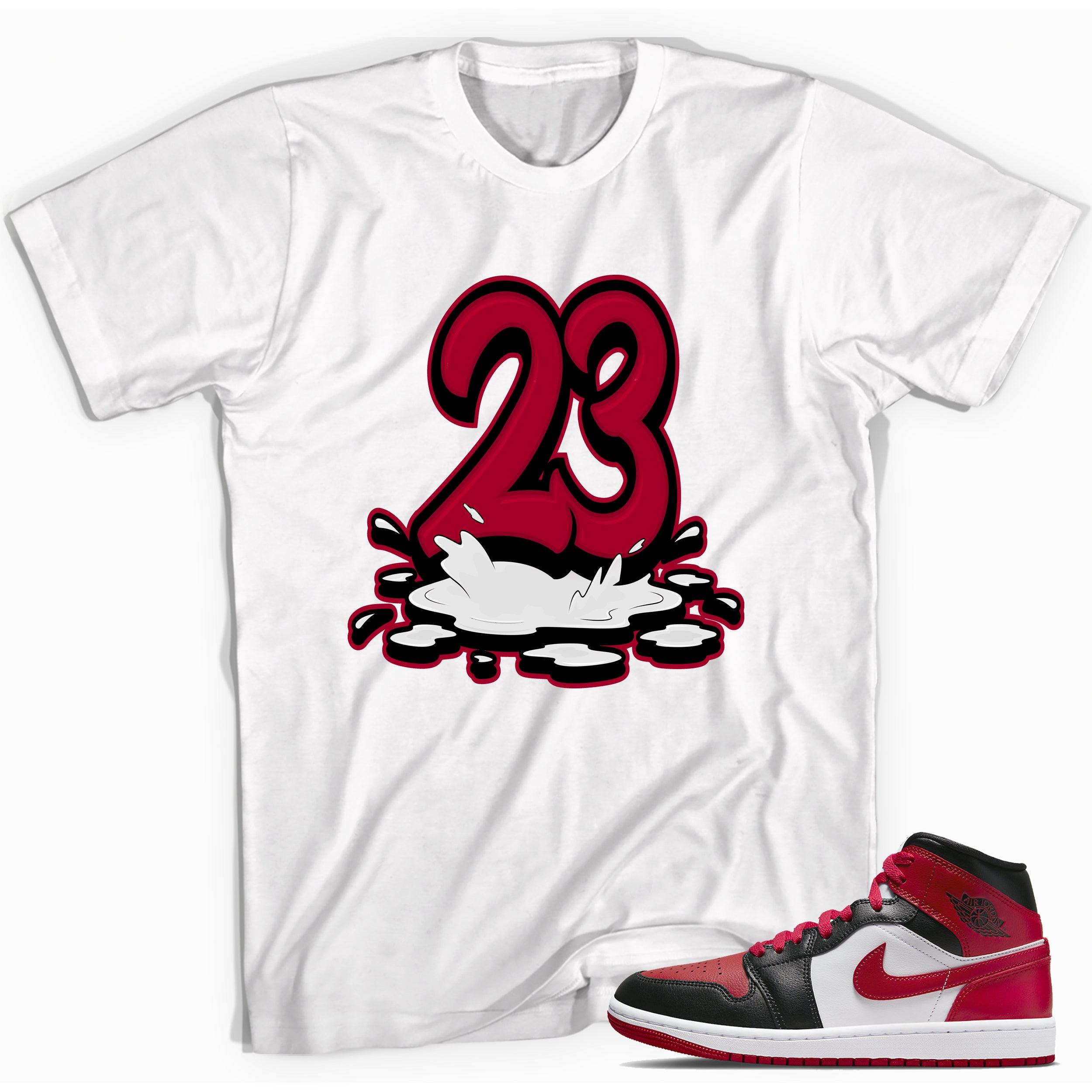 23 Melting Sneaker Tee AJ 1 Mid Alternate Bred Toe photo