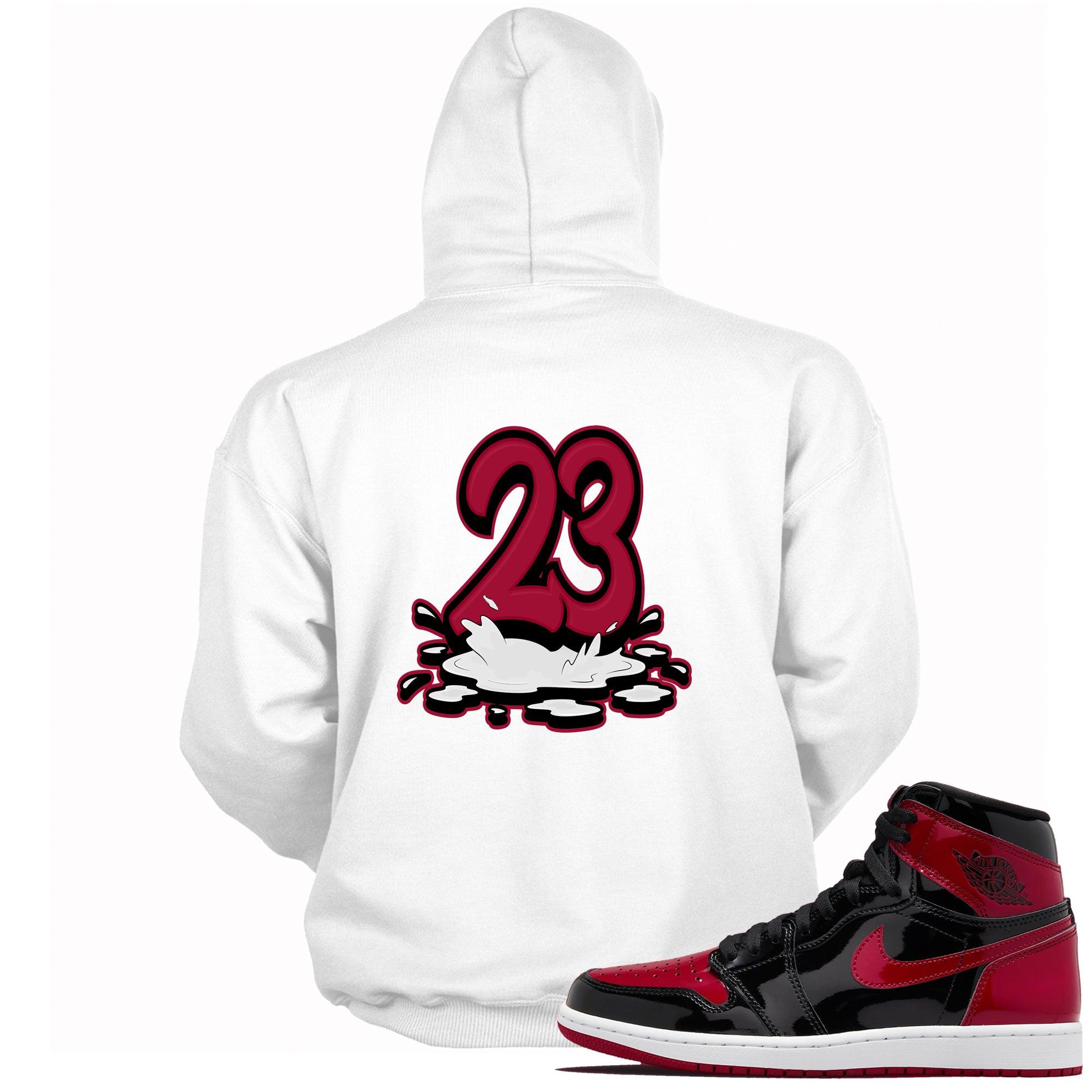 Number 23 Melting Hoodie AJ 1 Patent Leather Bred Air Holiday photo