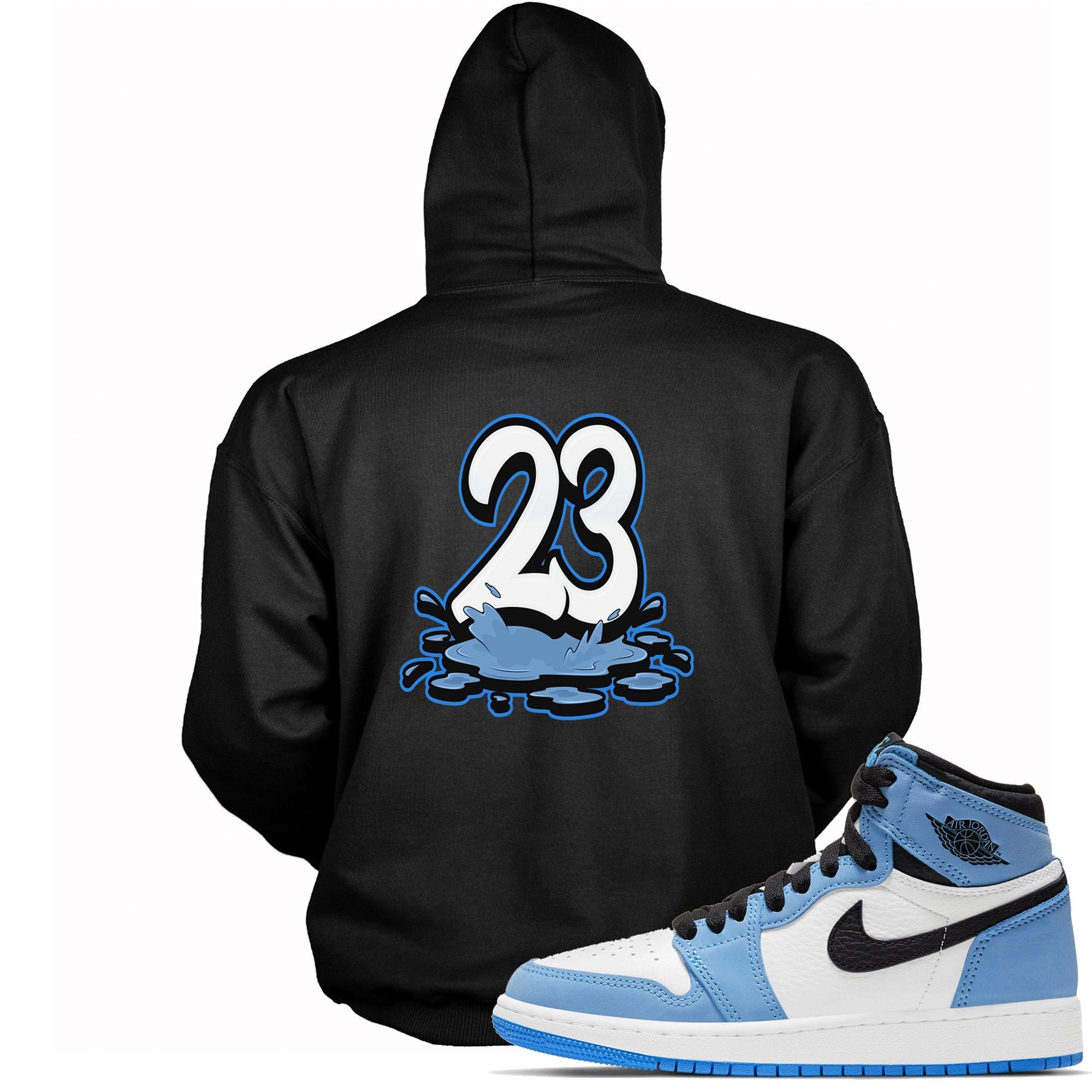 23 Melting Sweatshirt AJ 1 Retro High White University Blue Black photo