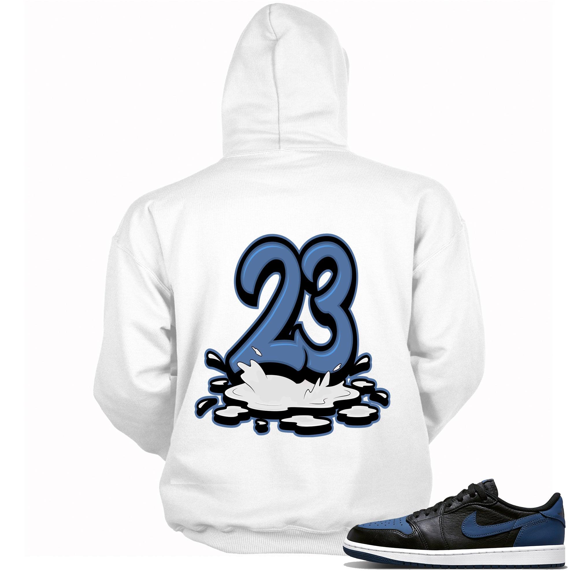 Number 23 Melting Hoodie AJ 1 Retro Low OG Mystic Navy photo