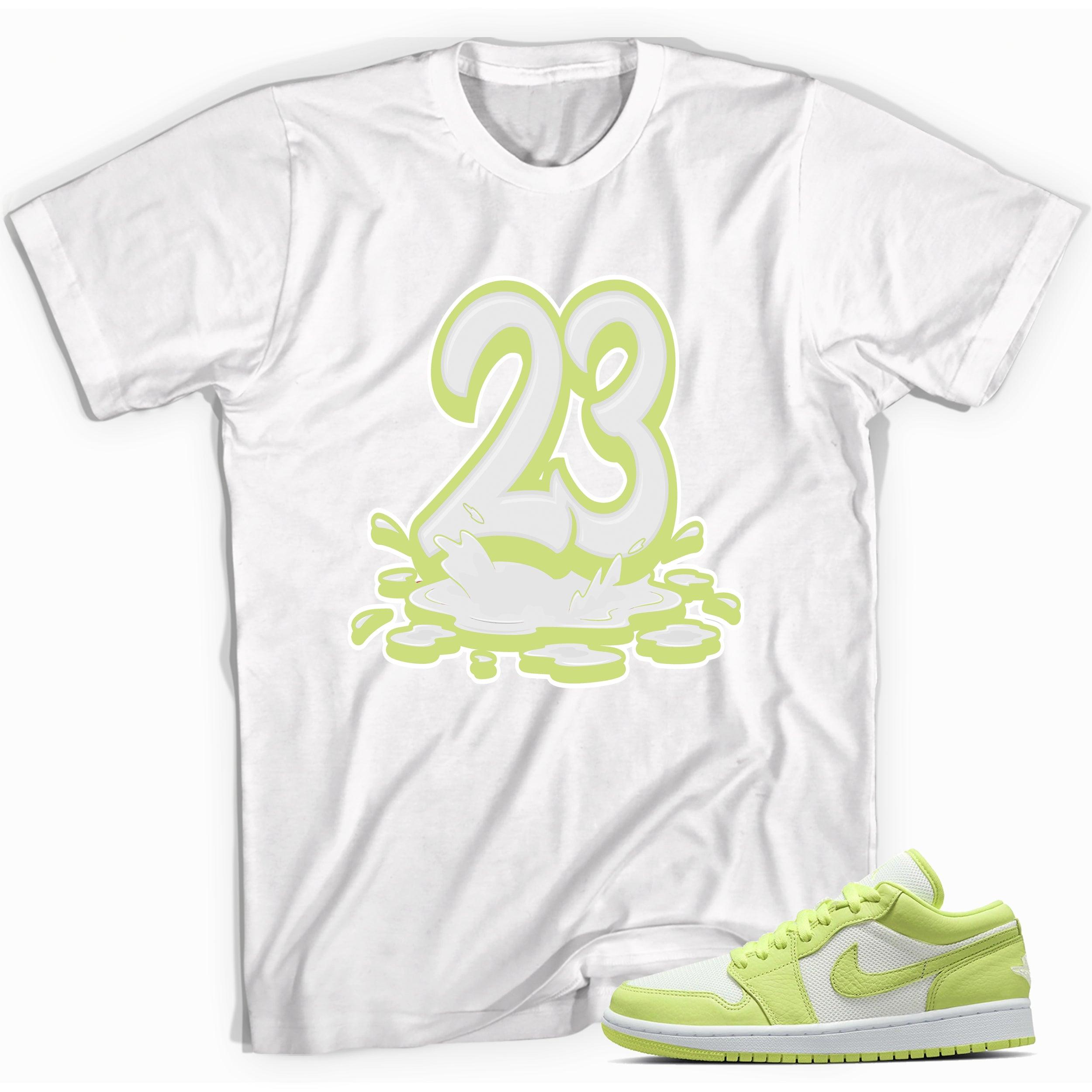 Number 23 Melting Shirt AJ 1 Low Limelight photo