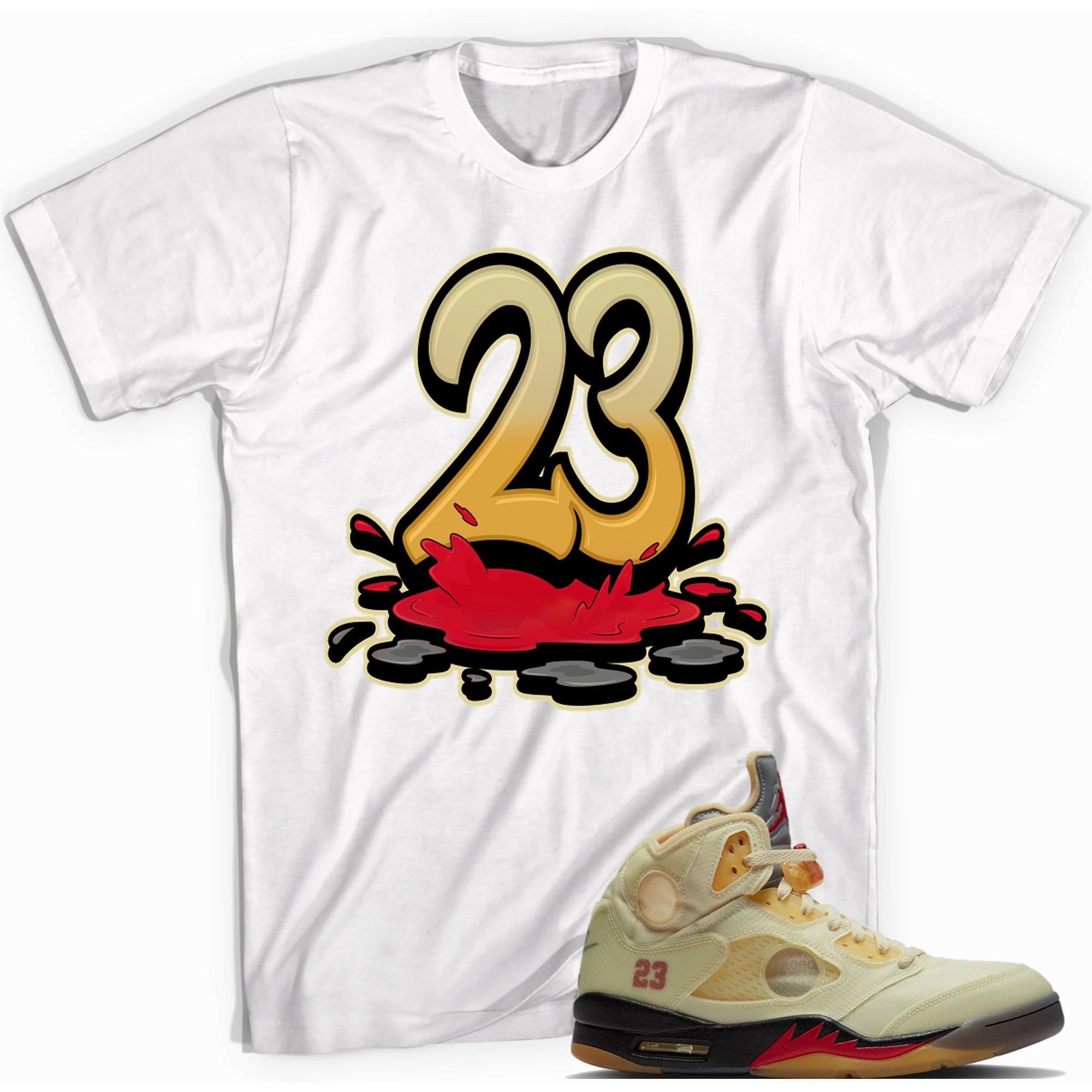 23 Melting Shirt AJ 5 Off White Sail photo