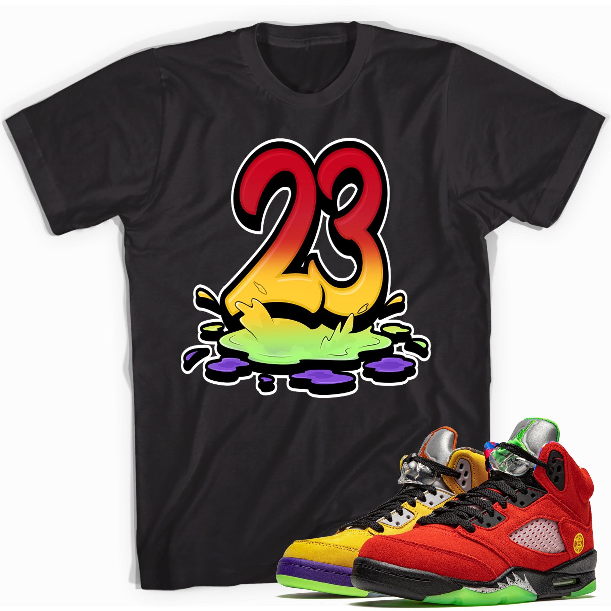 23 Melting Shirt AJ 5 Retro What The photo