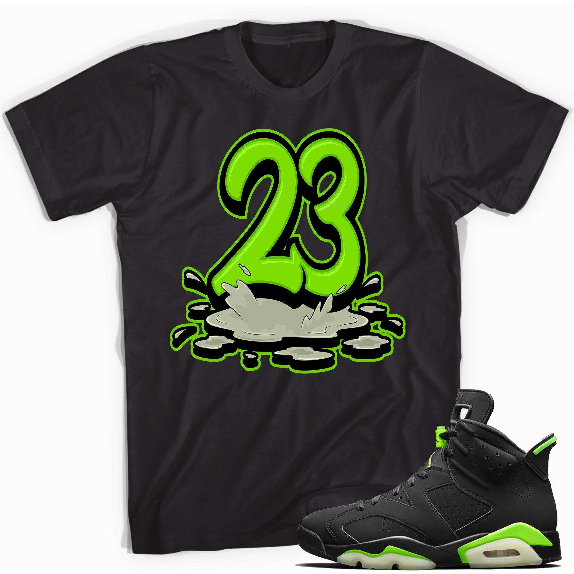 23 Melting Shirt AJ 6 Retro Electric Green photo
