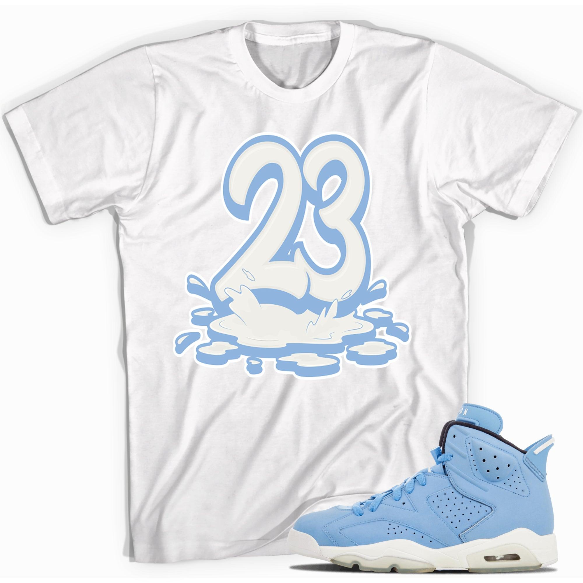 Number 23 Melting Shirt AJ 6 Retro GG Still Blue photo