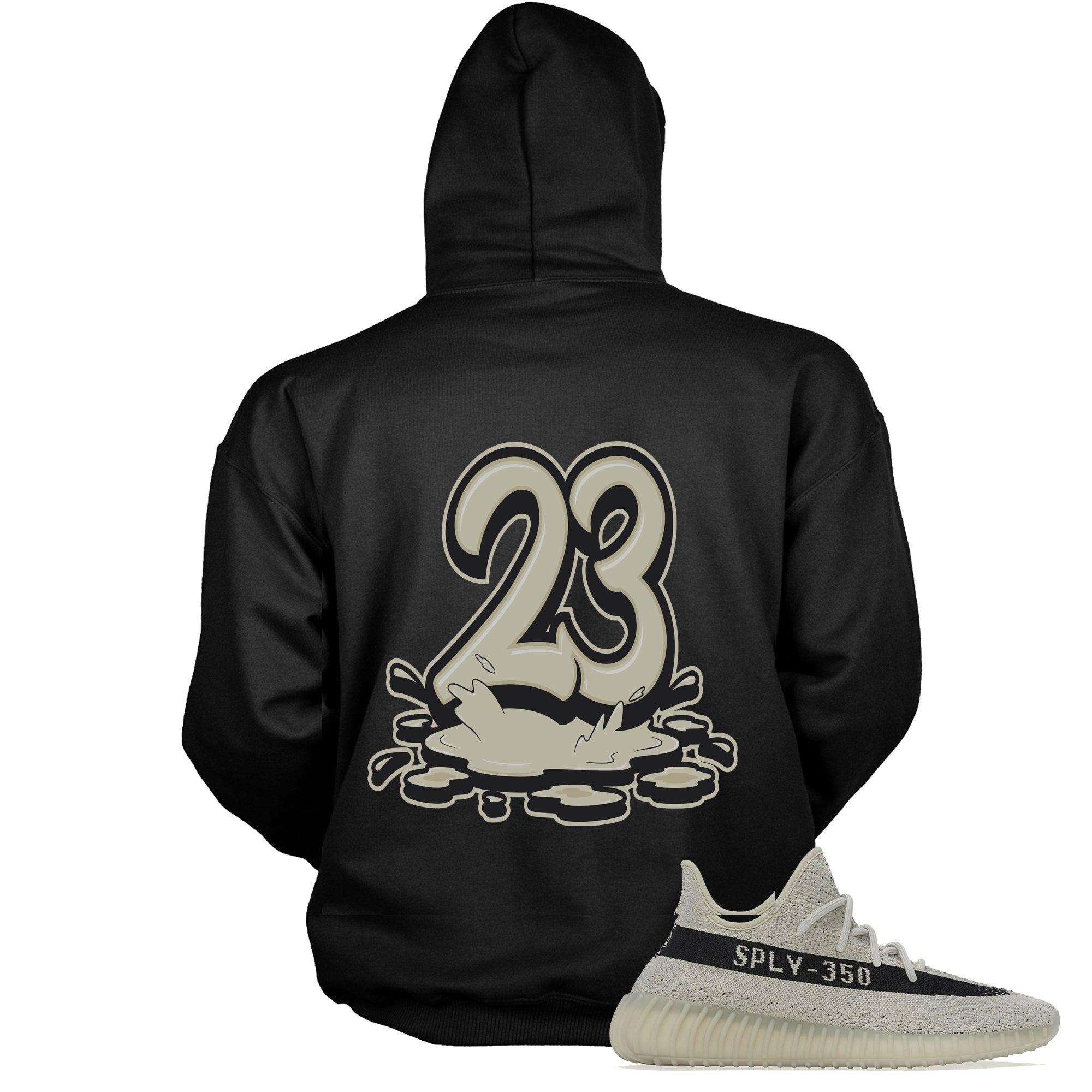 Number 23 Melting Hoodie Yeezy Boost 350 V2 Slate photo