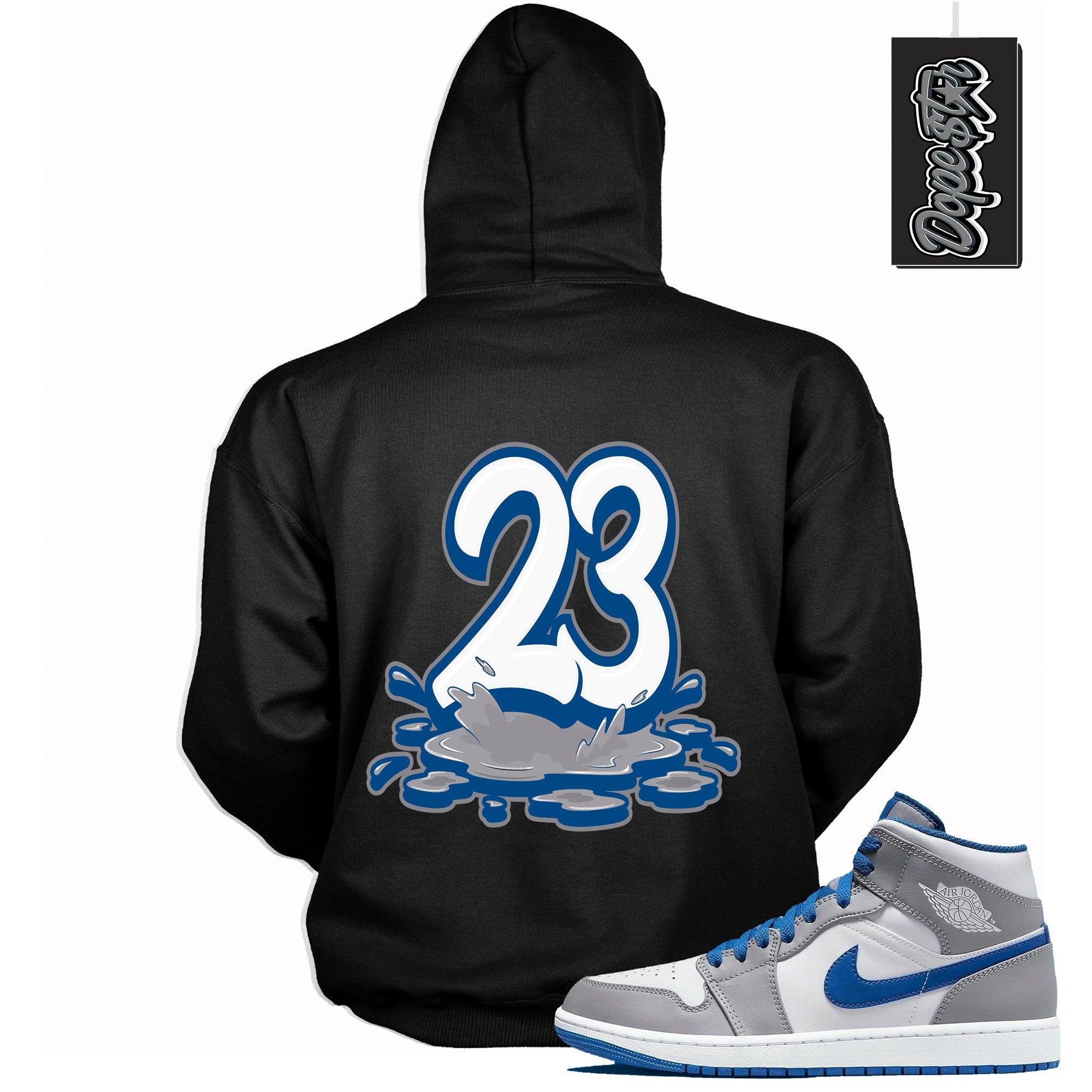 Number 23 Melting Hoodie AJ 1 Mid True Blue photo