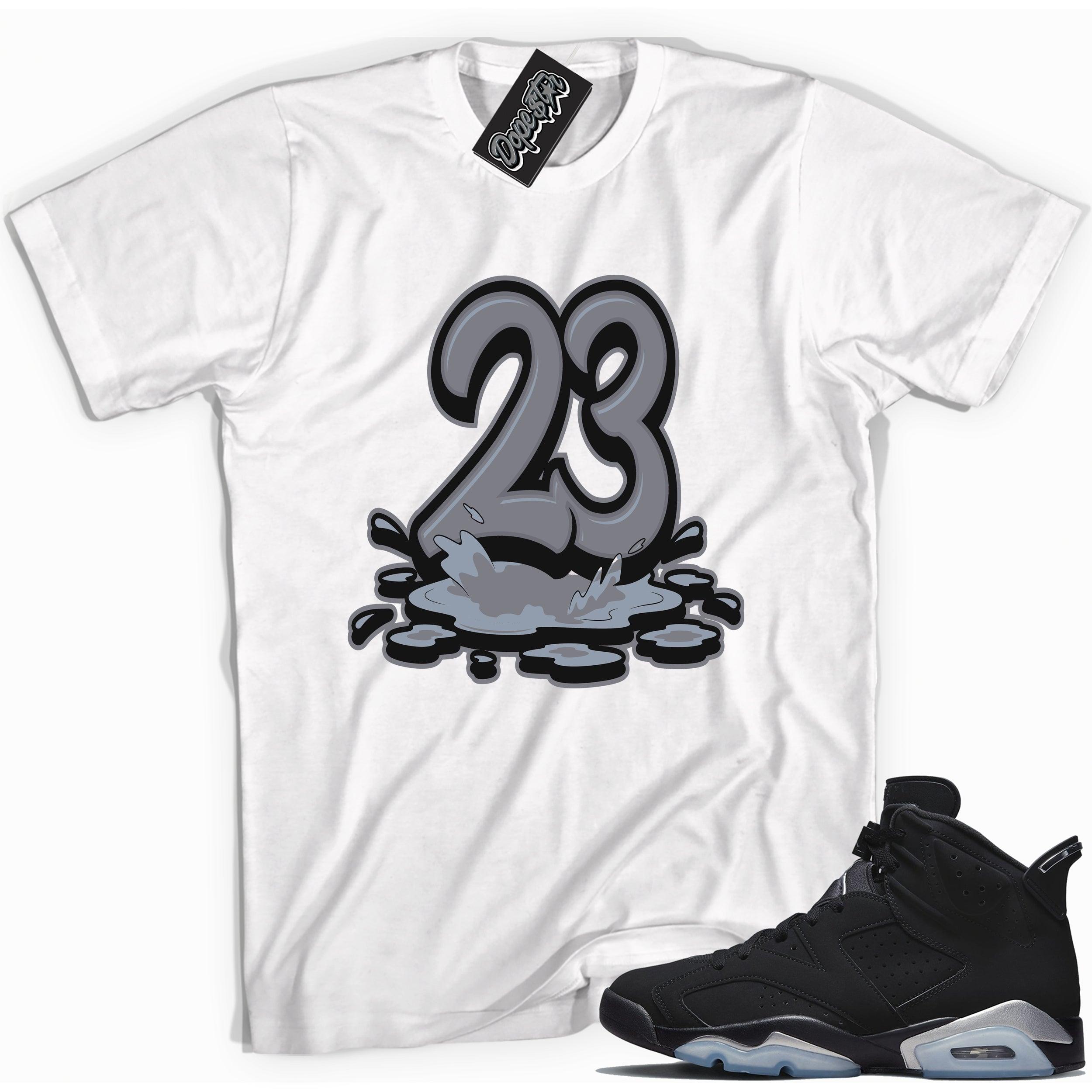 Number 23 Melting Shirt AJ 6 Retro Chrome photo
