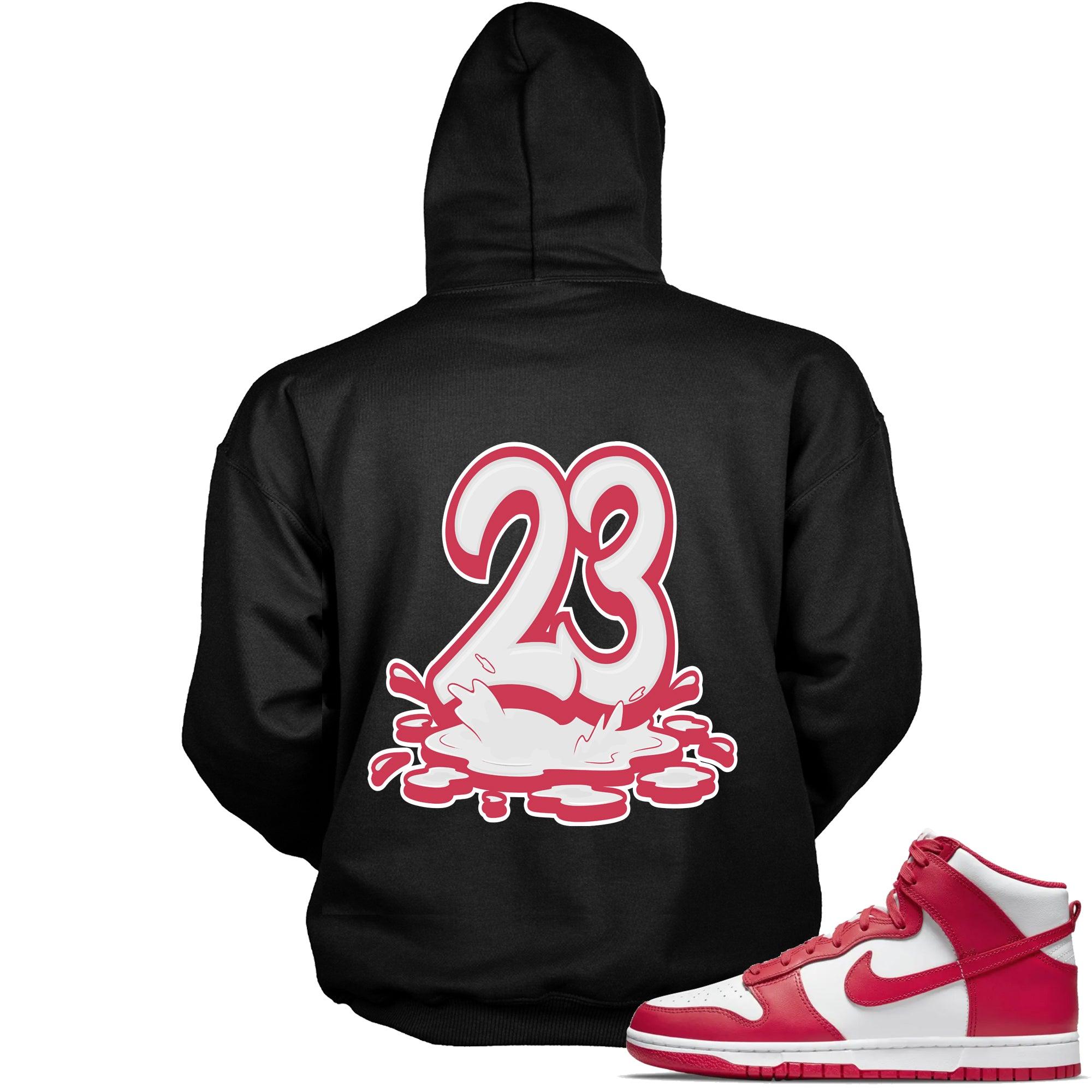 23 Melting Sweatshirt Nike Dunk High Championship White Red photo