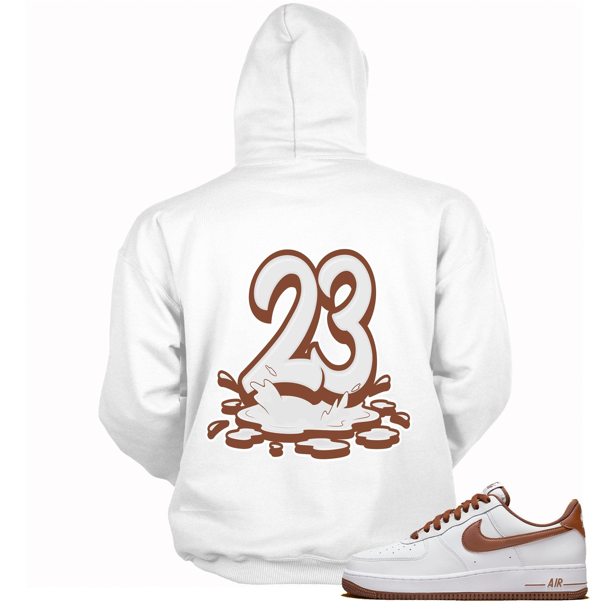 Number 23 Melting Hoodie Nike Air Force 1 Low Pecan photo