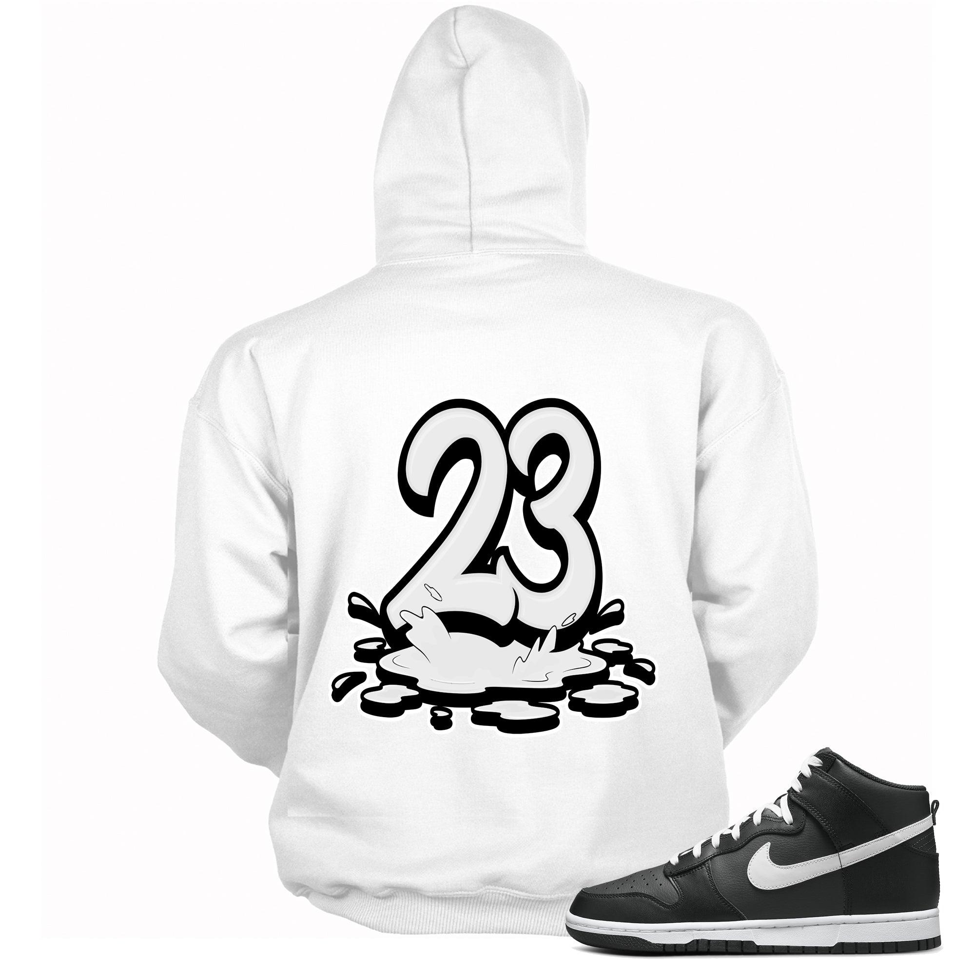 23 Melting Hoodie Nike Dunk High Anthracite White photo