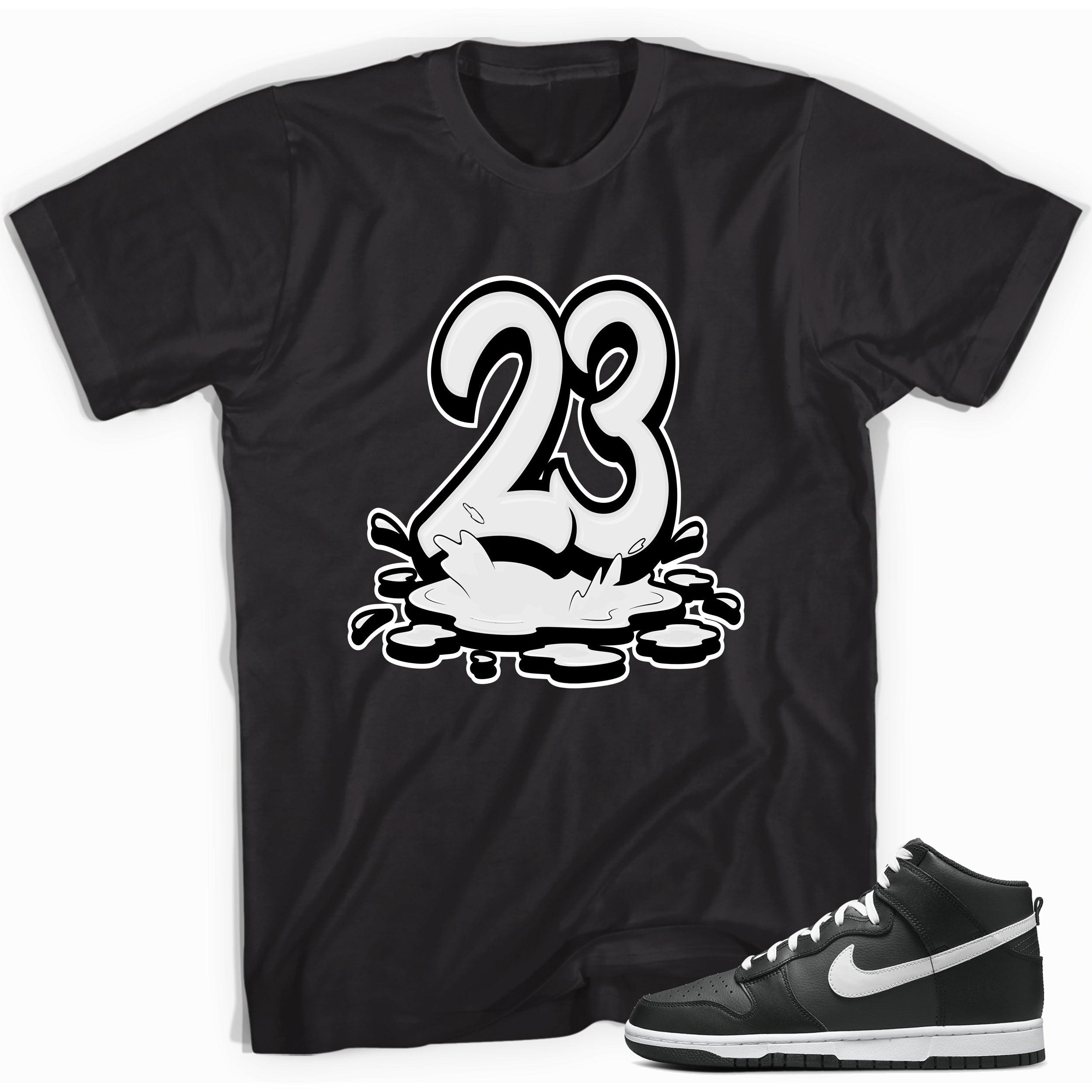 23 Melting Shirt Nike Dunk High Anthracite White photo