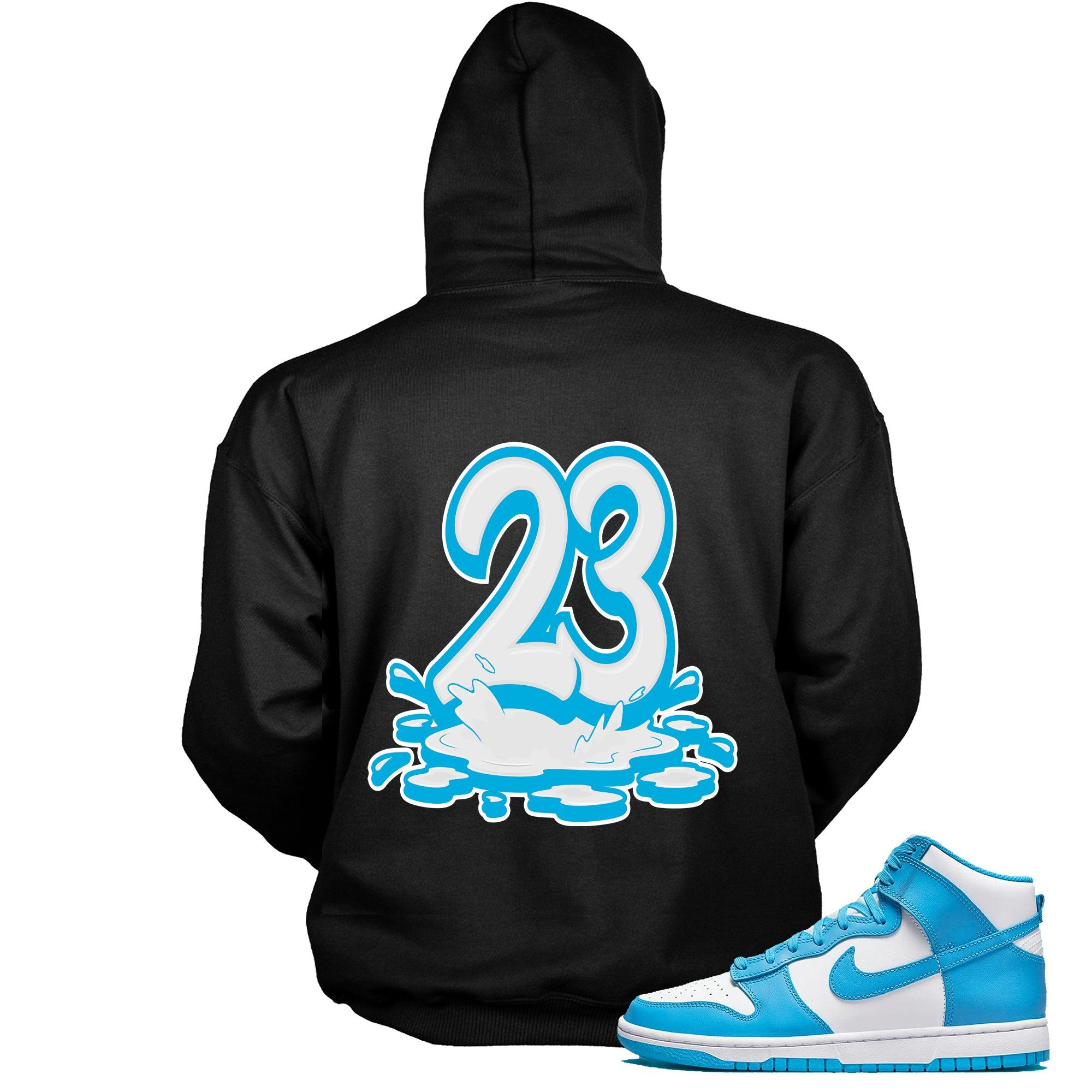 Number 23 Melting Hoodie Nike Dunk High Retro Laser Blue photo
