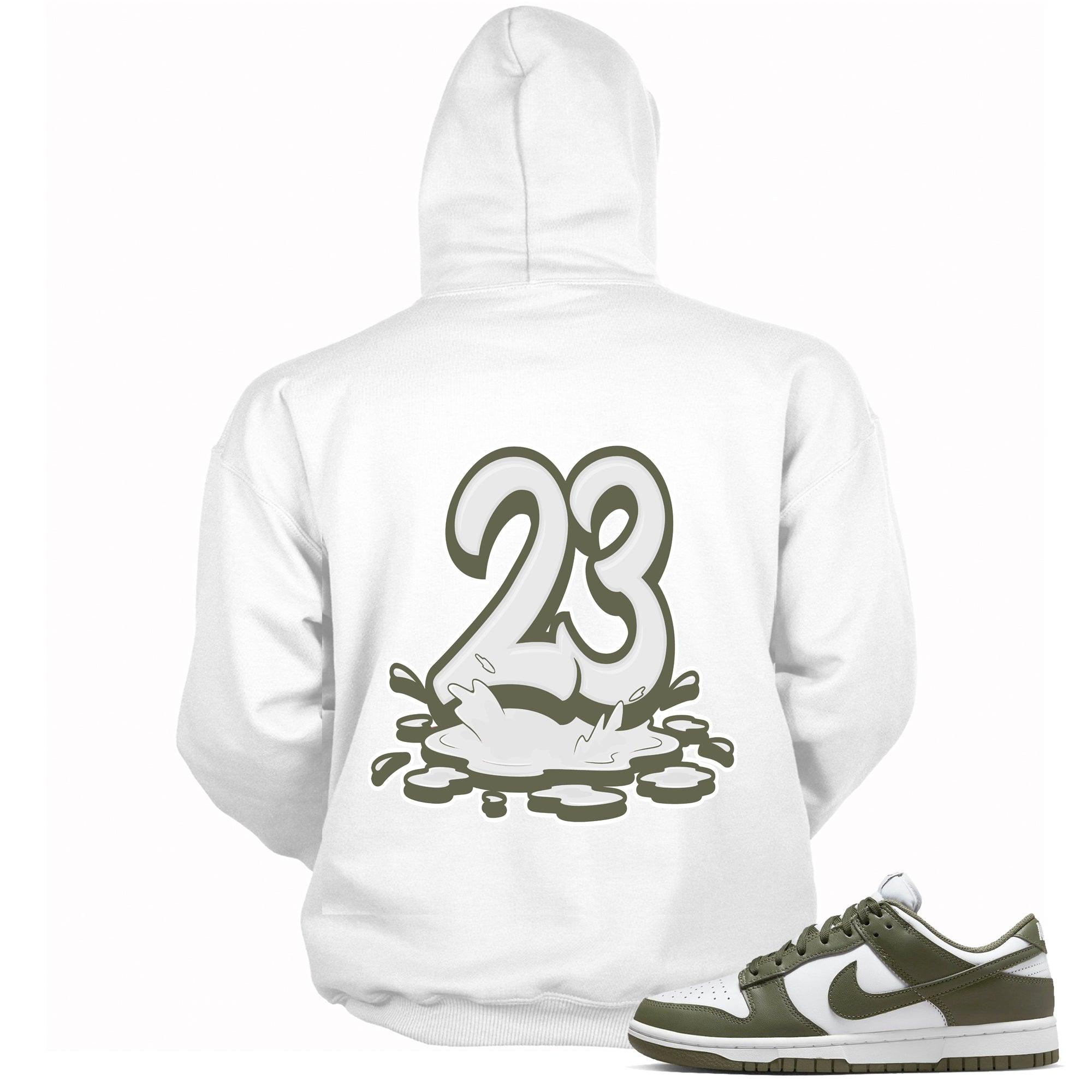 23 Melting Hoodie Nike Dunk Low Medium Olive photo