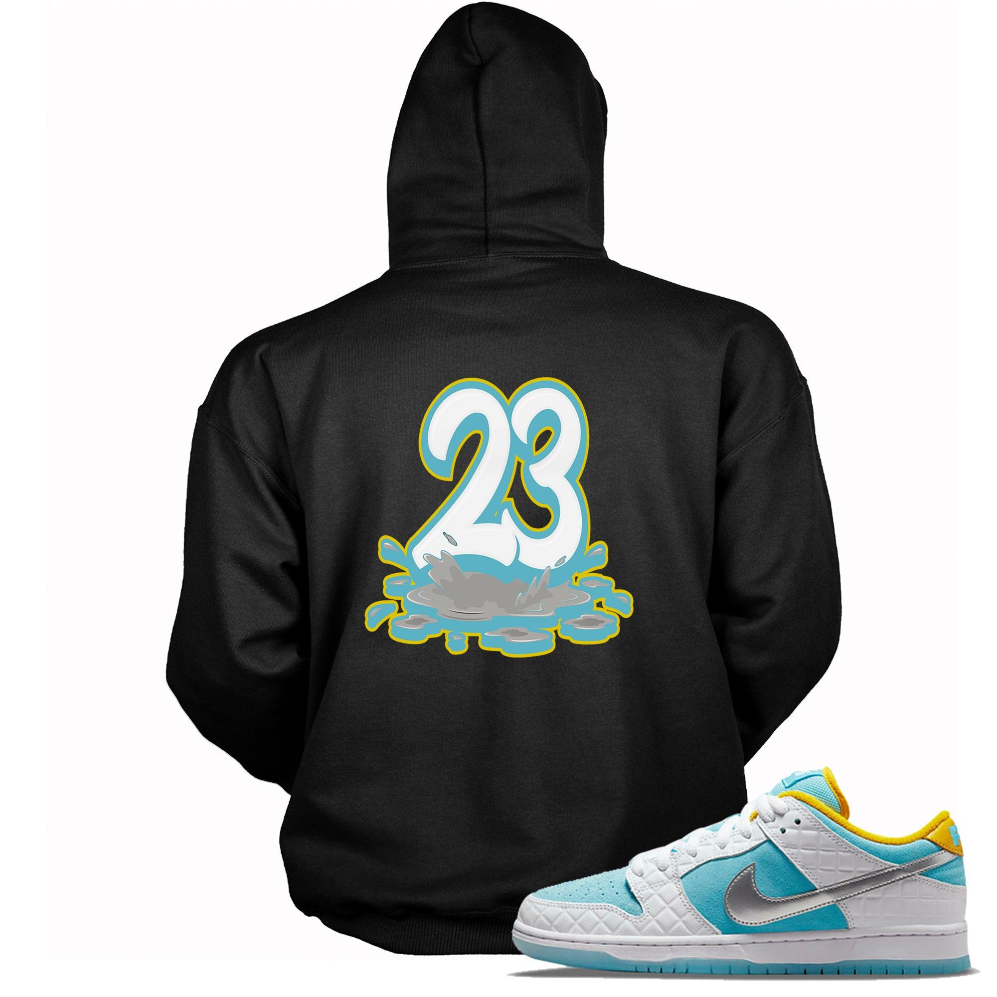 Number 23 Melting Hoodie Nike SB Dunks Lagoon Pulse photo