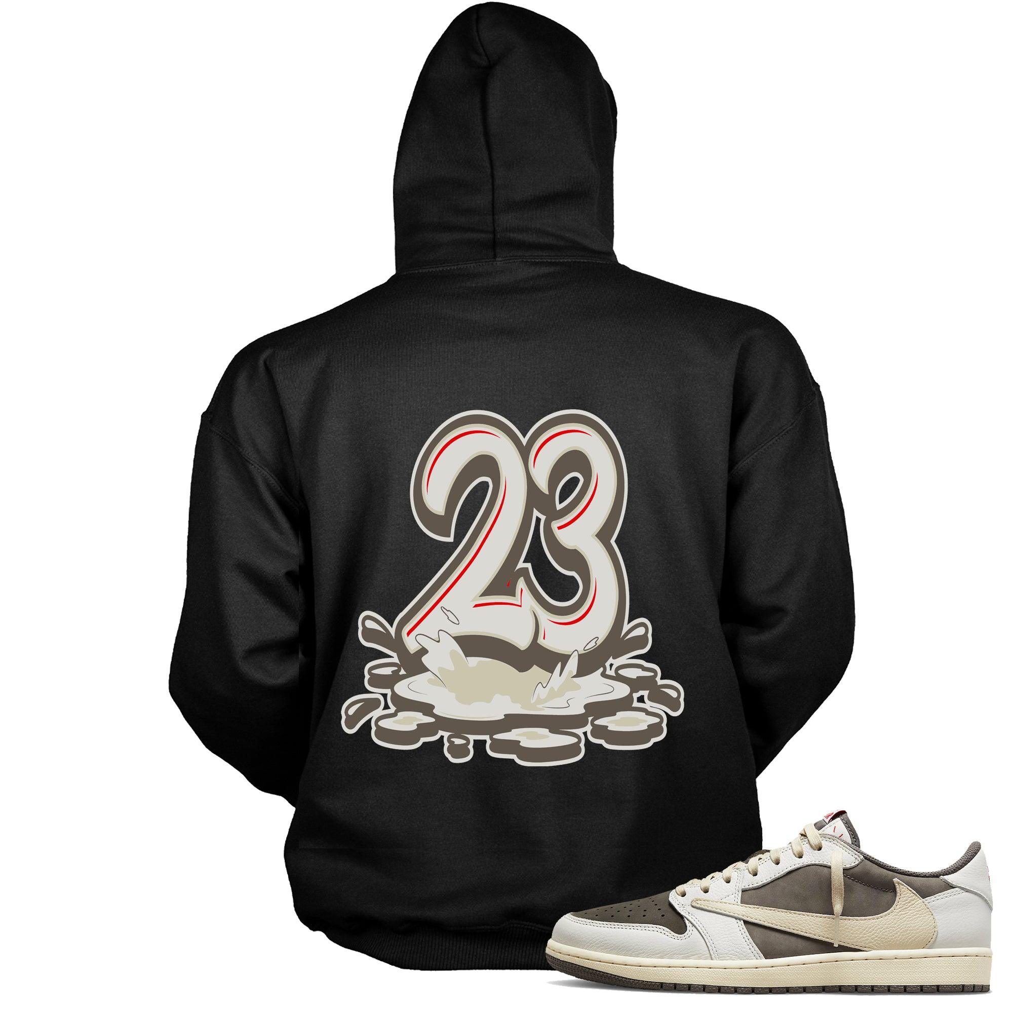 Number 23 Melting Hoodie Travis Scott Air Jordan 1 Low Reverse Mocha photo