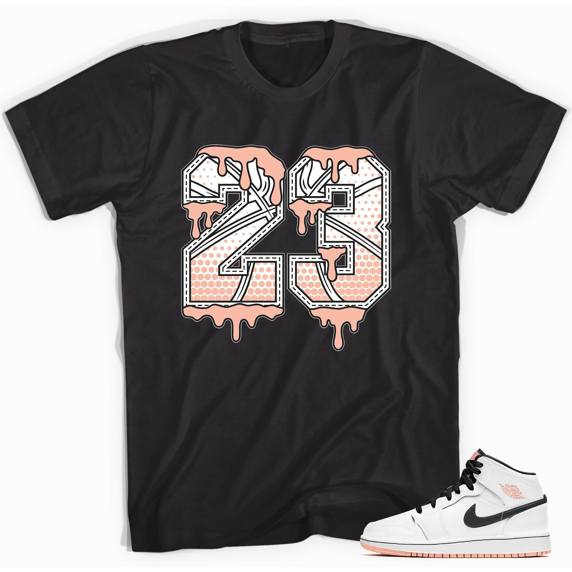 Number 23 Ball Shirt AJ 1 Mid Arctic Orange photo